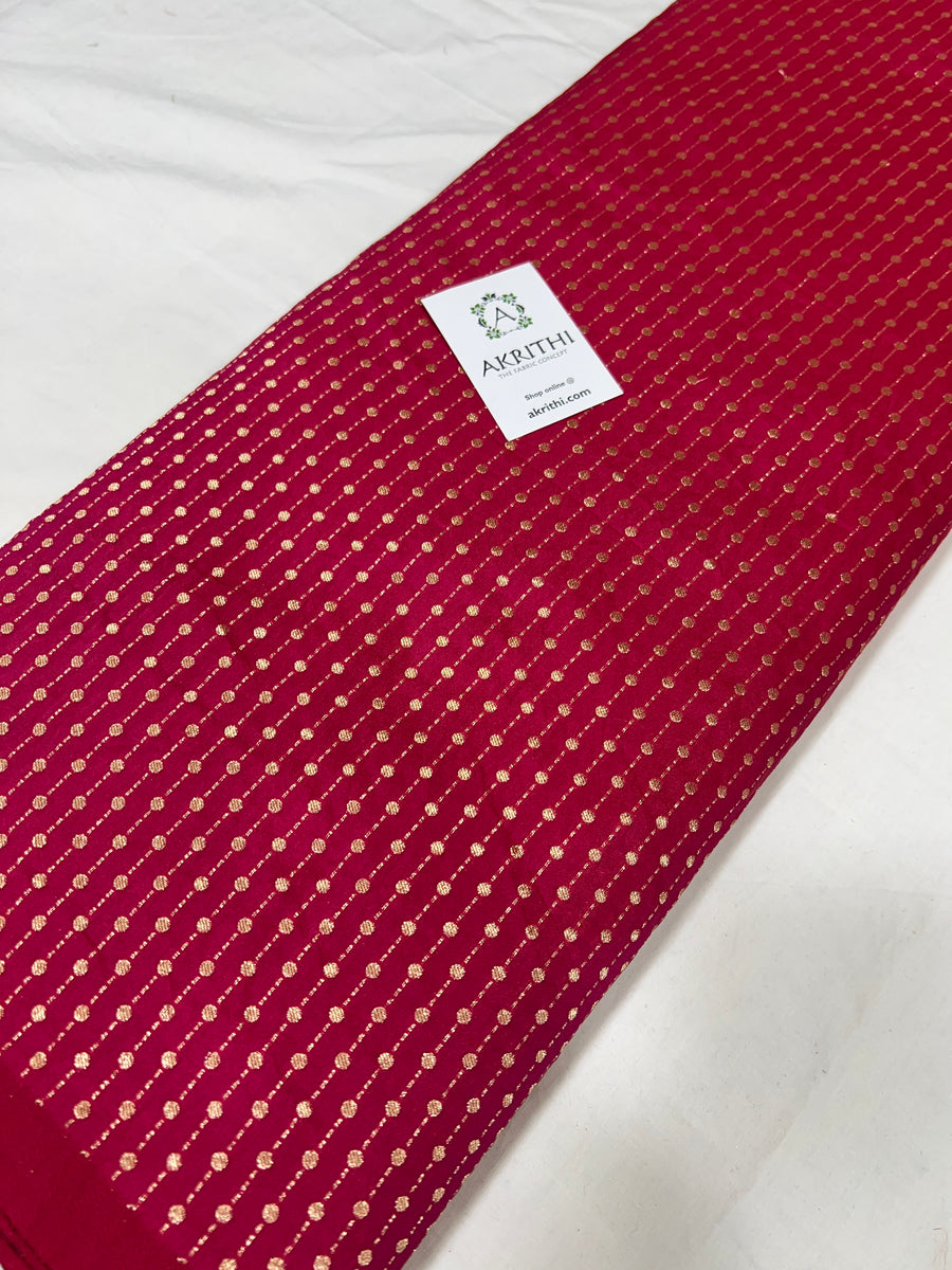 Semi Banarasi raw silk fabric