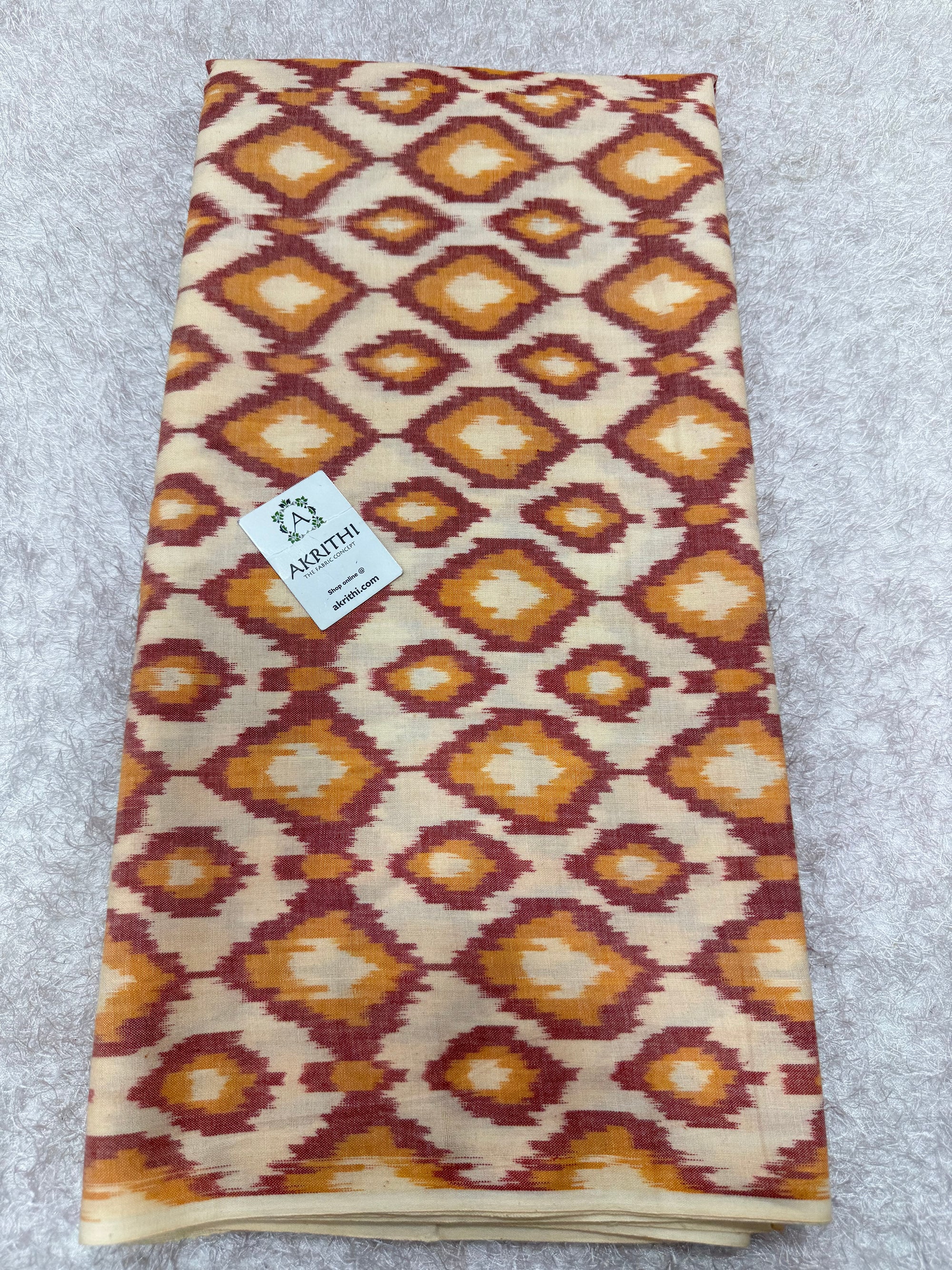 Pochampally Ikat pure cotton fabric