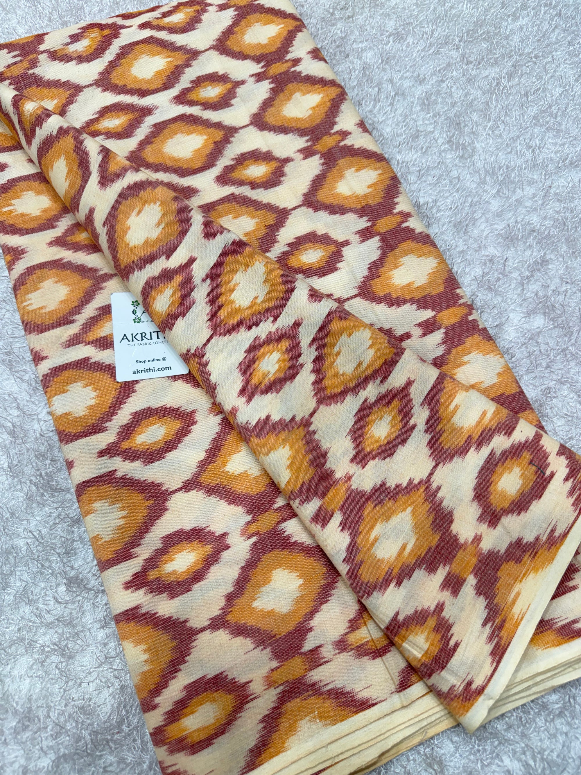 Pochampally Ikat pure cotton fabric