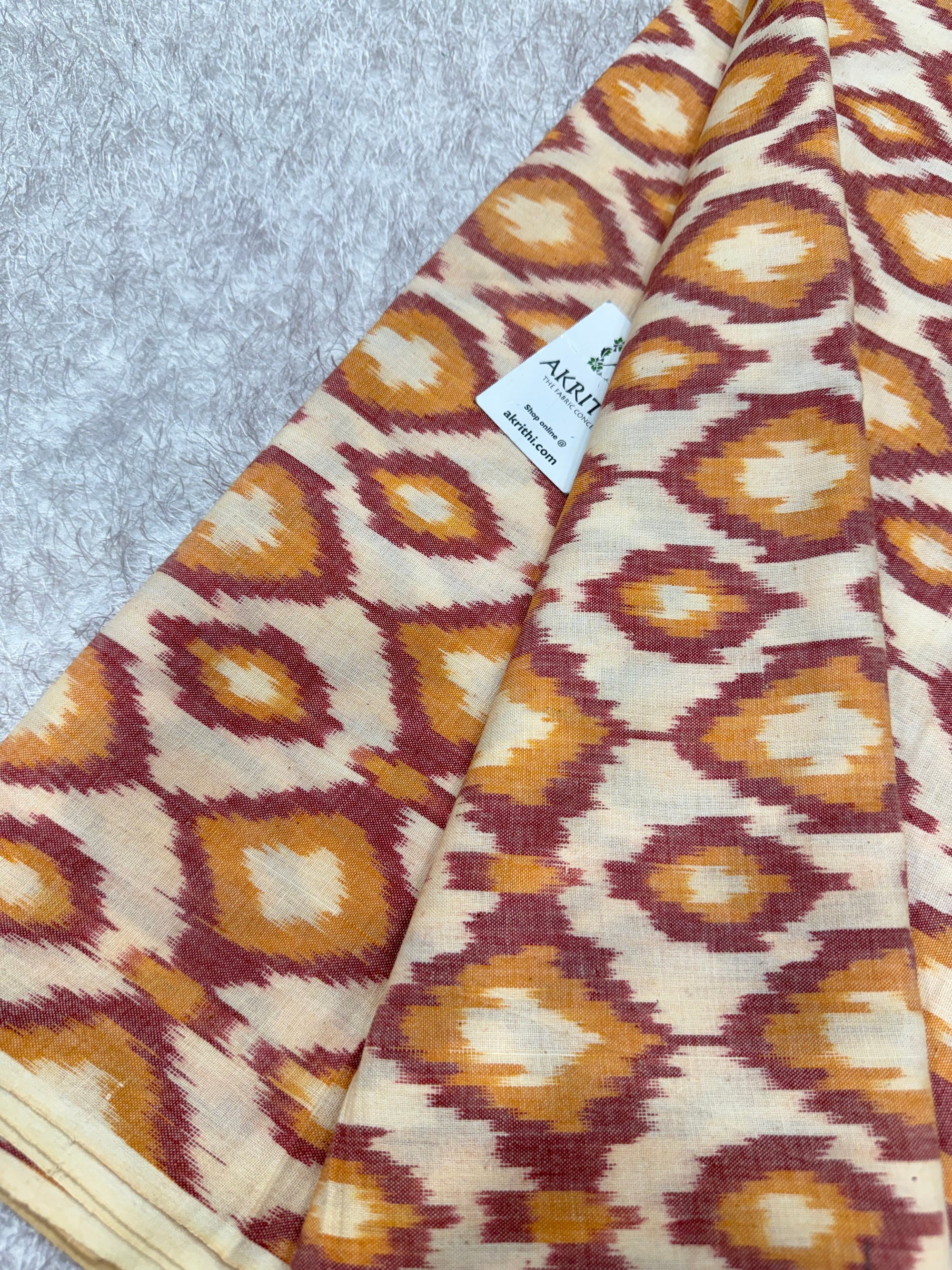 Pochampally Ikat pure cotton fabric