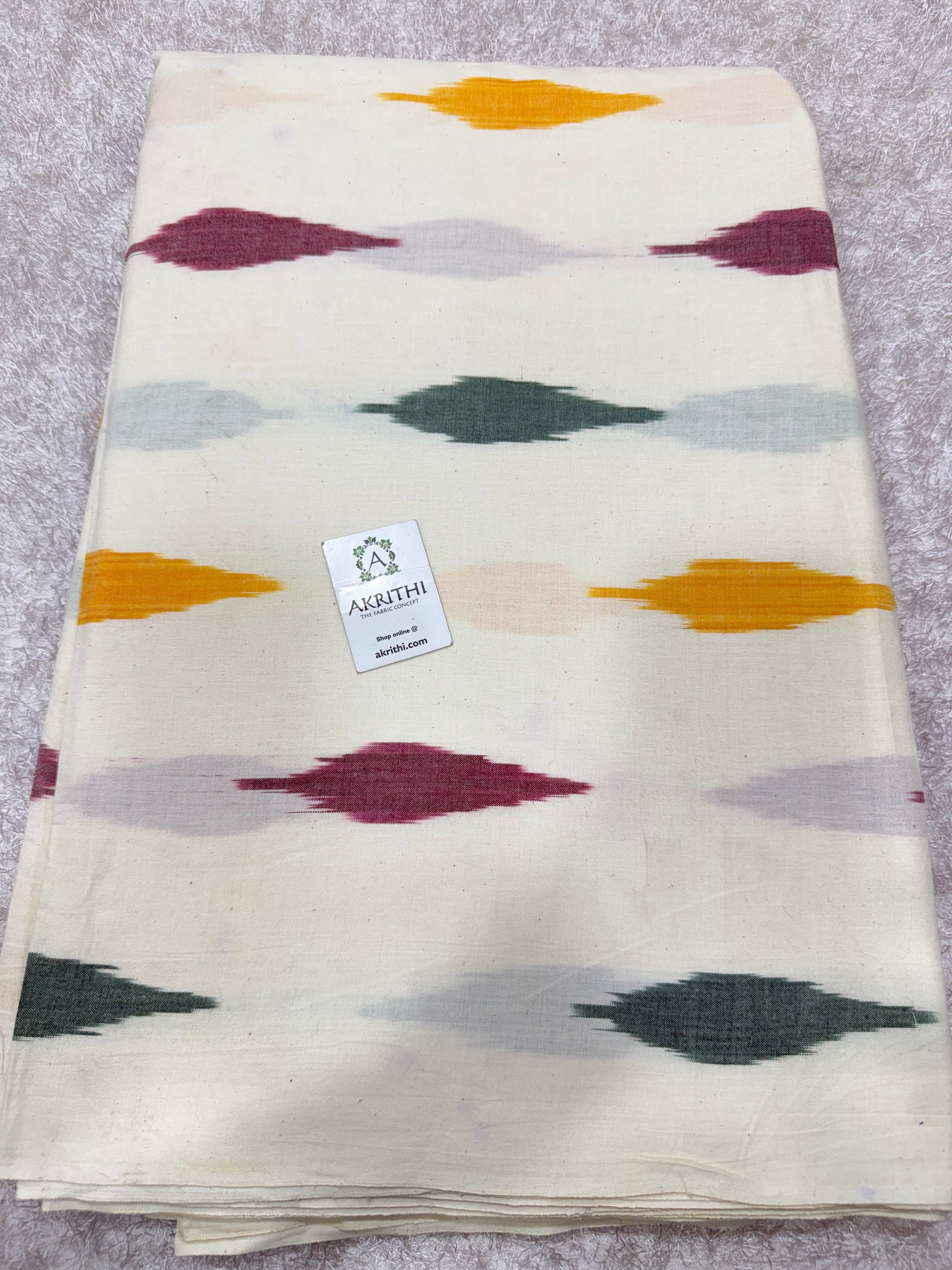 Pochampally Ikat pure cotton fabric