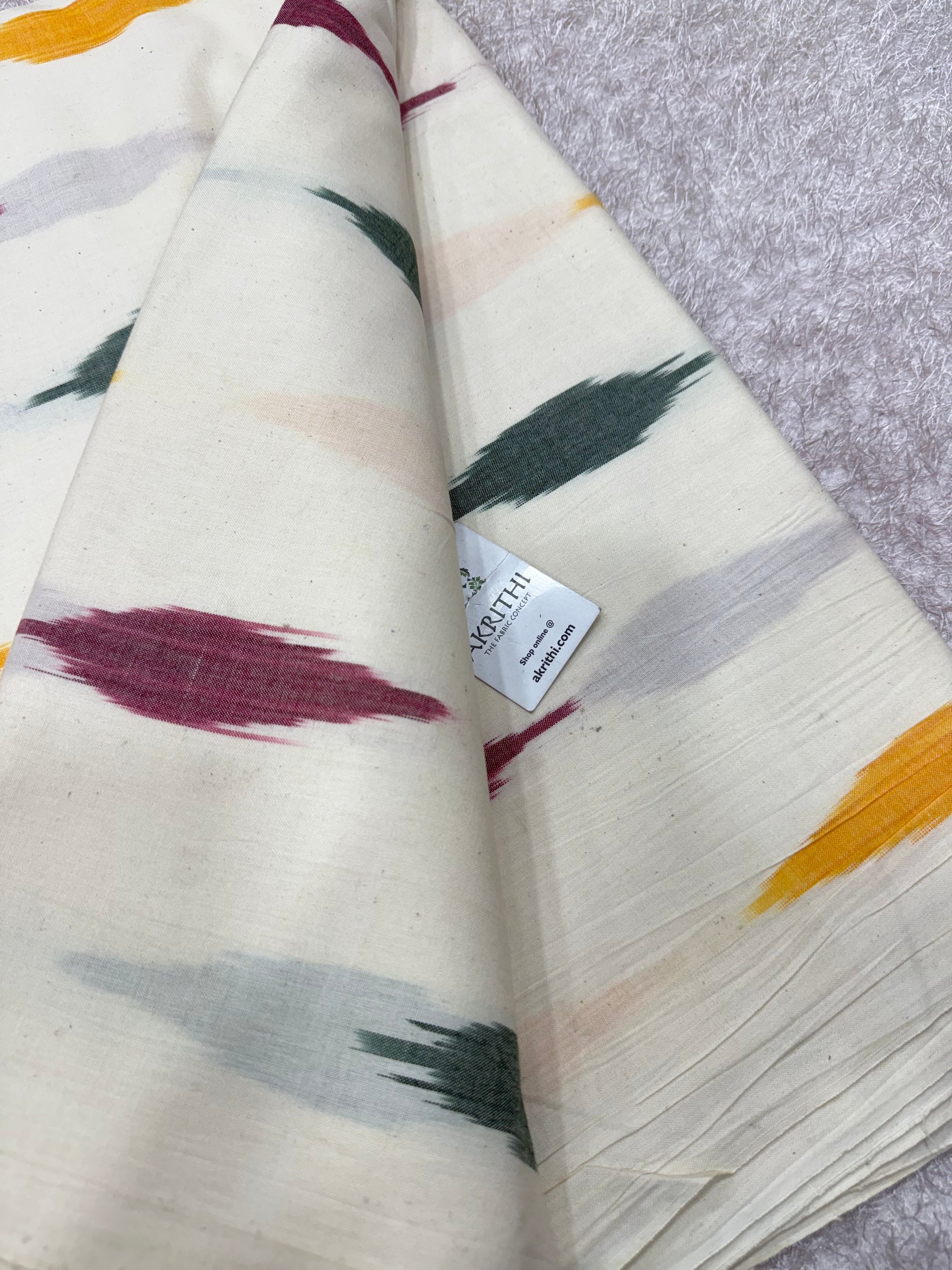 Pochampally Ikat pure cotton fabric