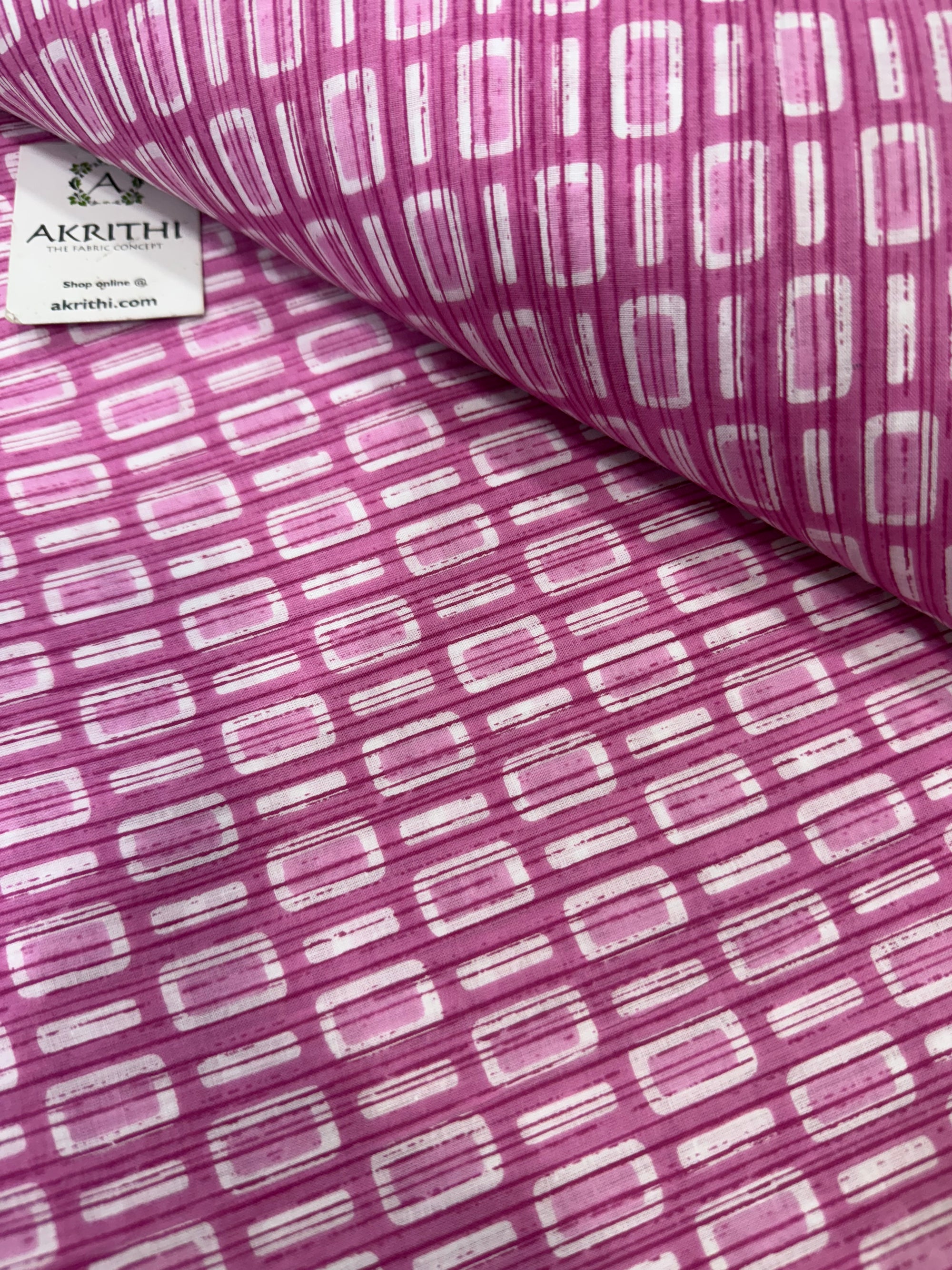 Printed pure cotton fabric