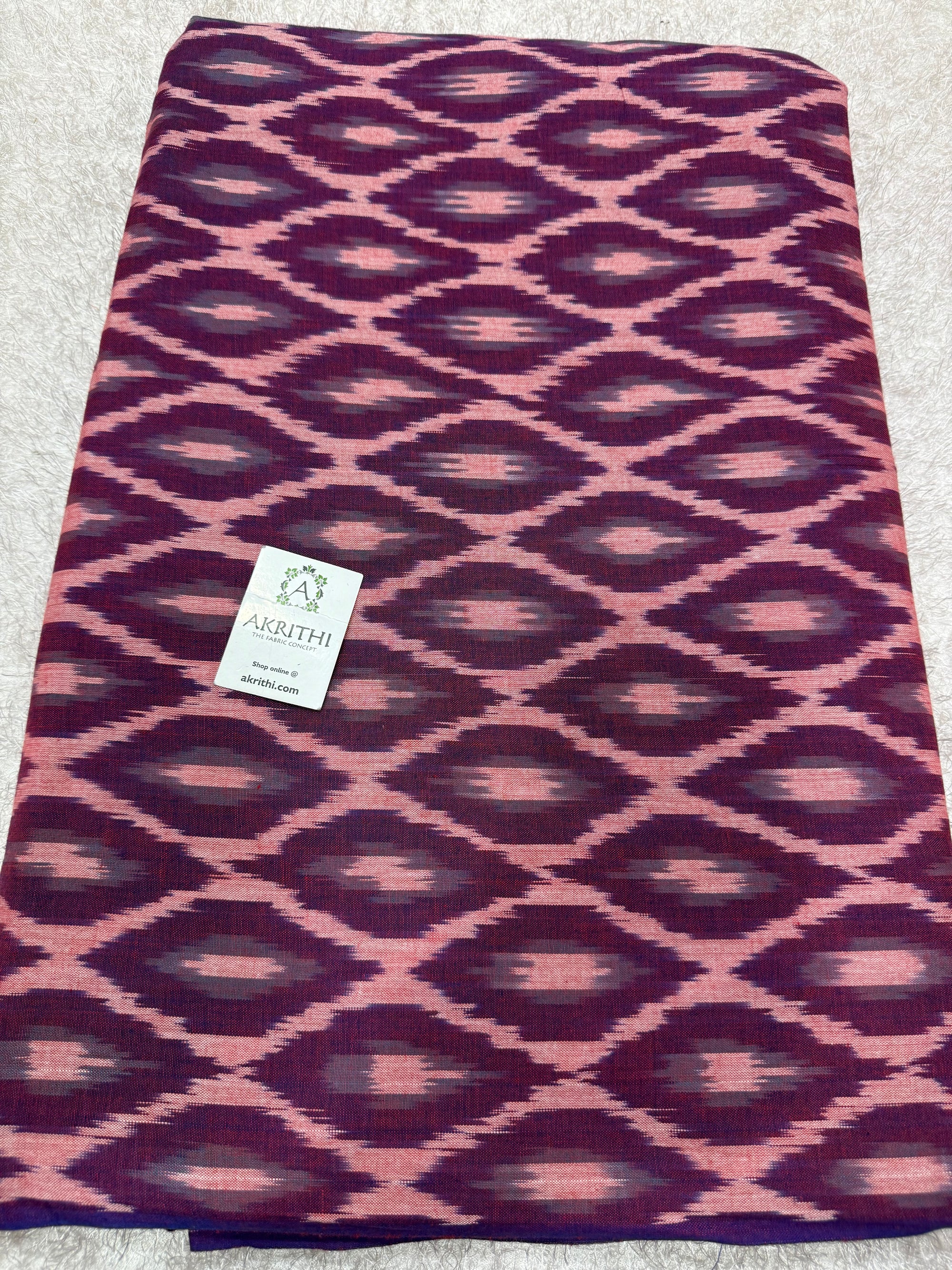 Pochampally Ikat pure cotton fabric