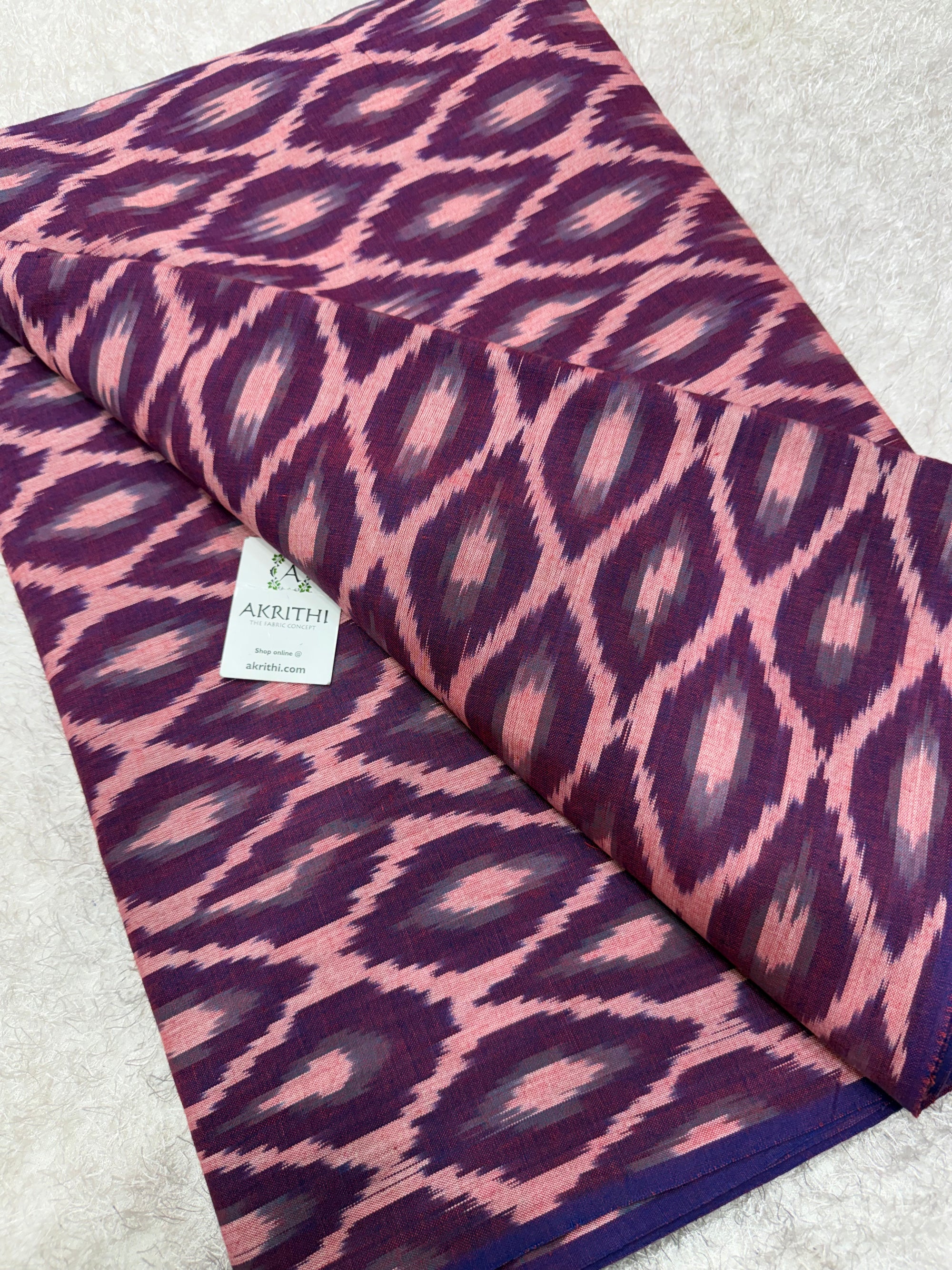 Pochampally Ikat pure cotton fabric