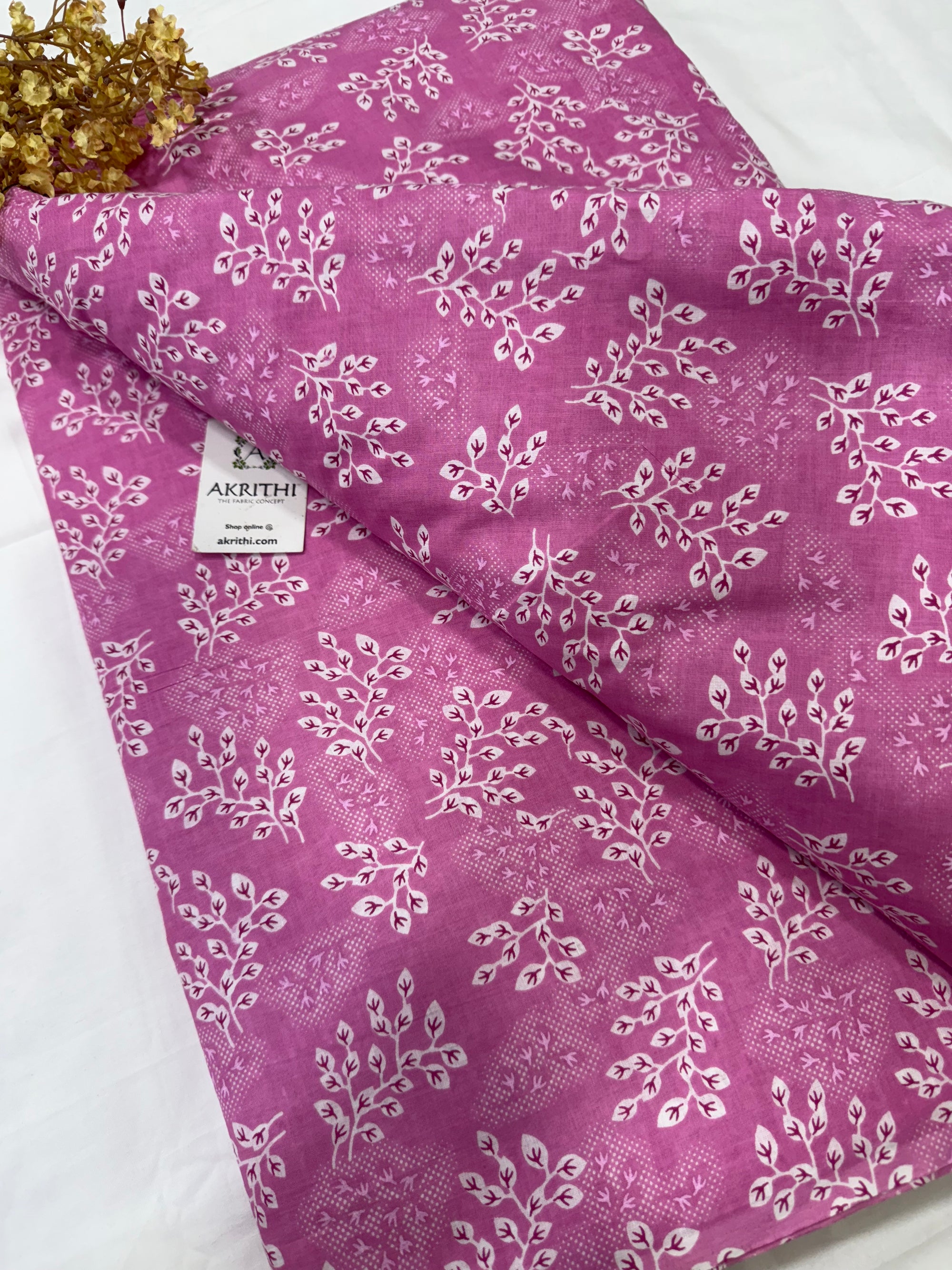 Printed pure cotton fabric