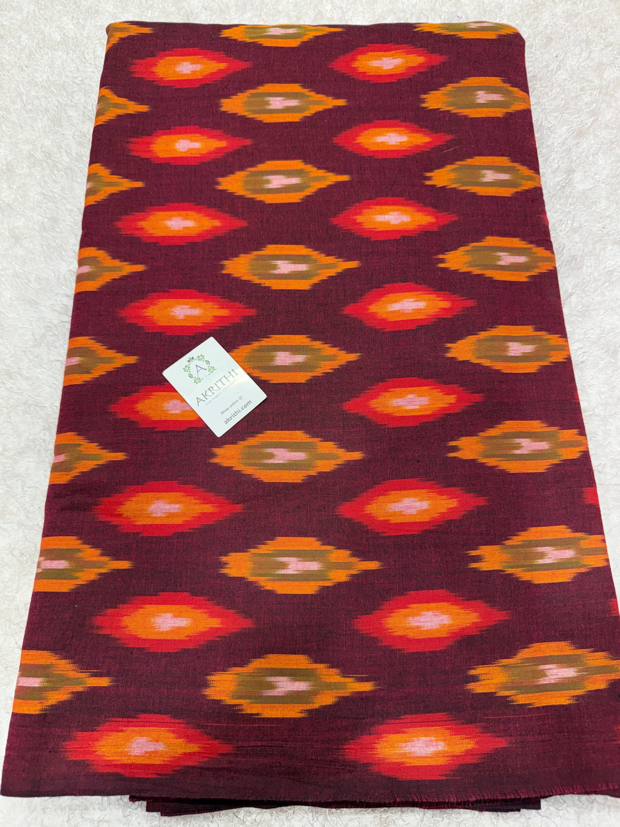 Pochampally Ikat pure cotton fabric