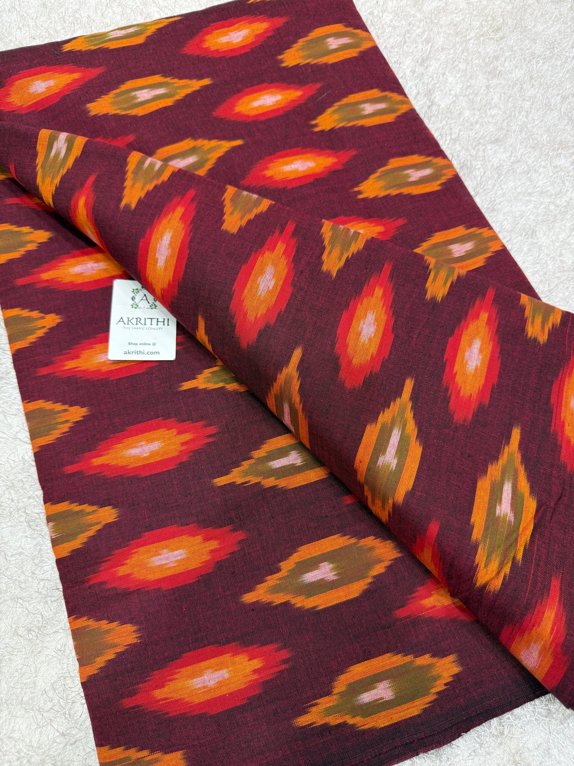 Pochampally Ikat pure cotton fabric