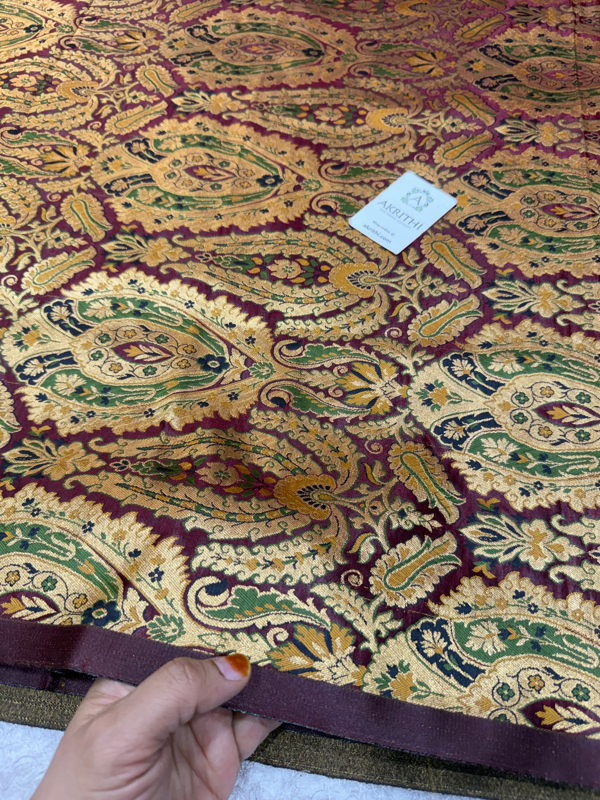 Pure Banarasi Kim khwab fabric