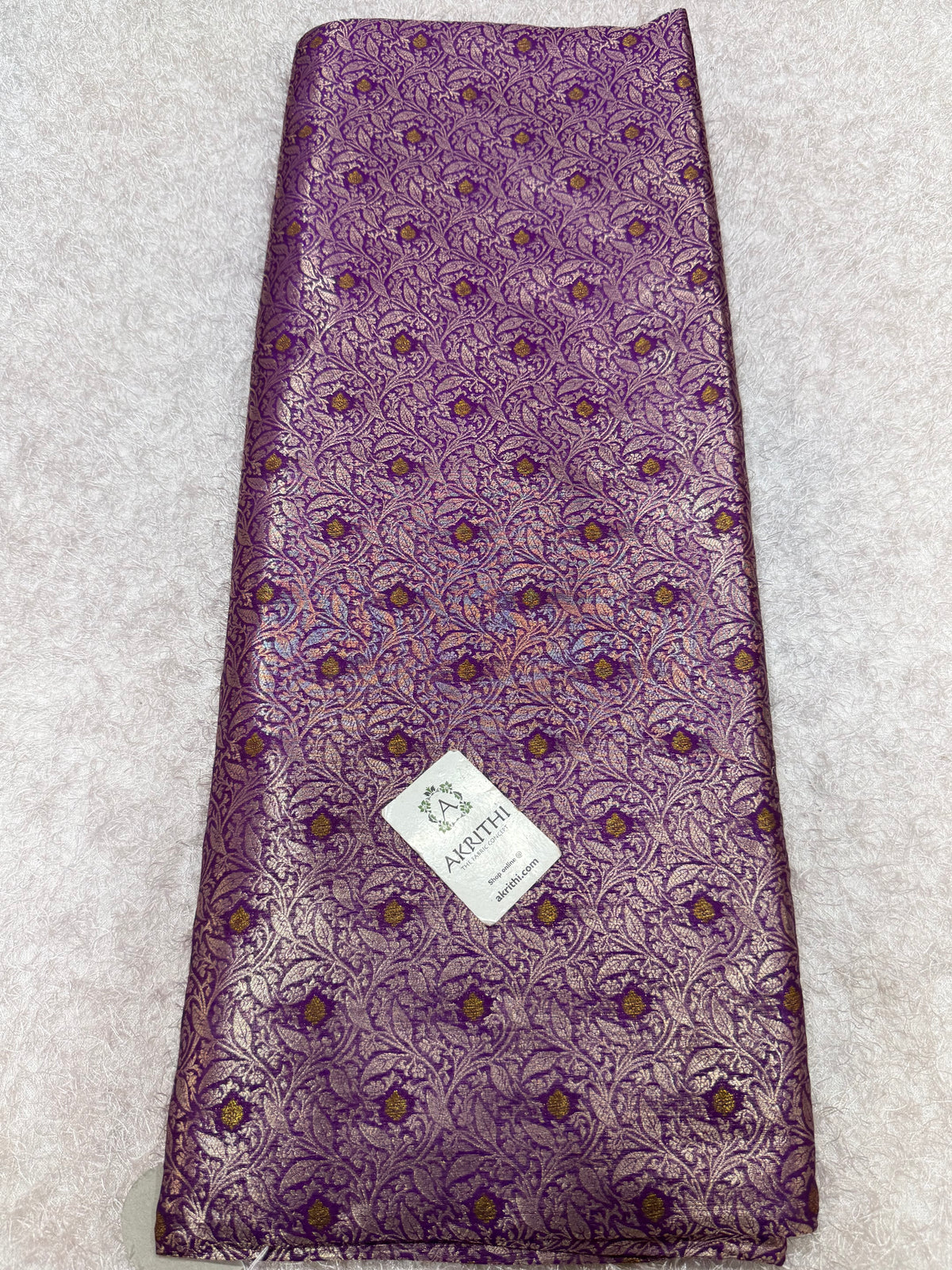 Banarasi meenakari pure dupion silk fabric