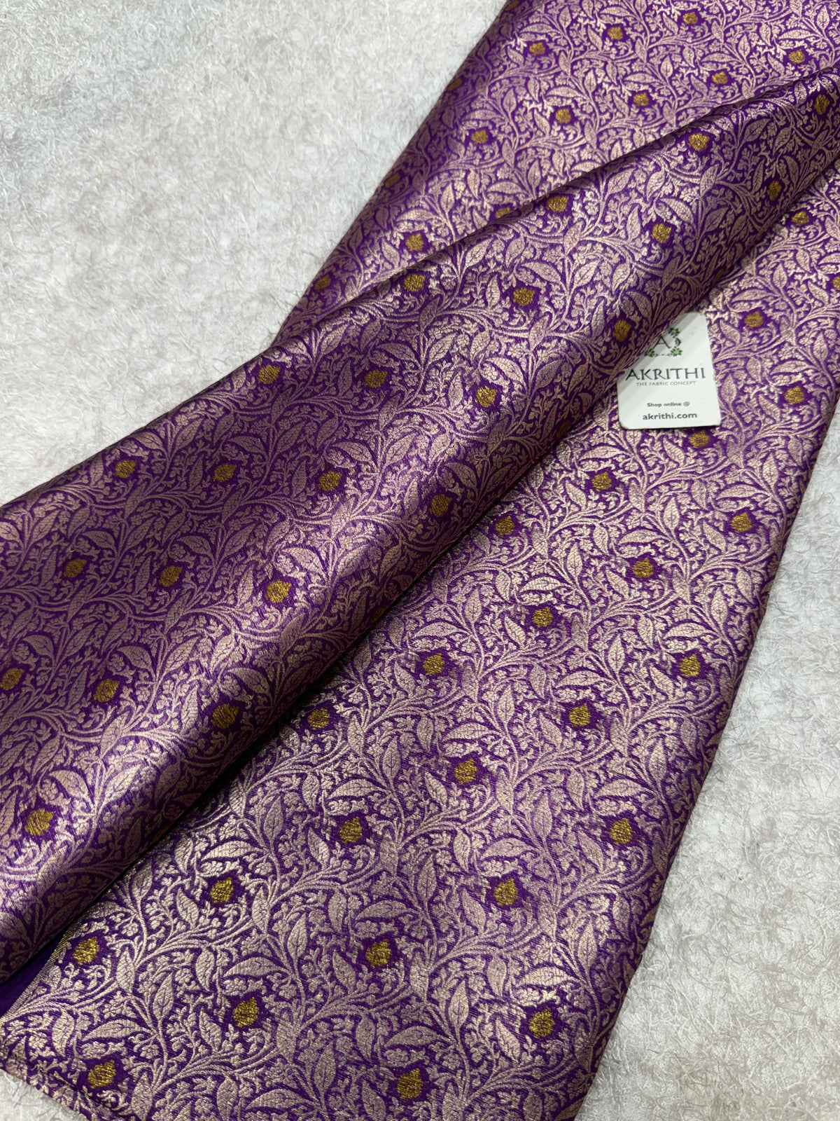 Banarasi meenakari pure dupion silk fabric