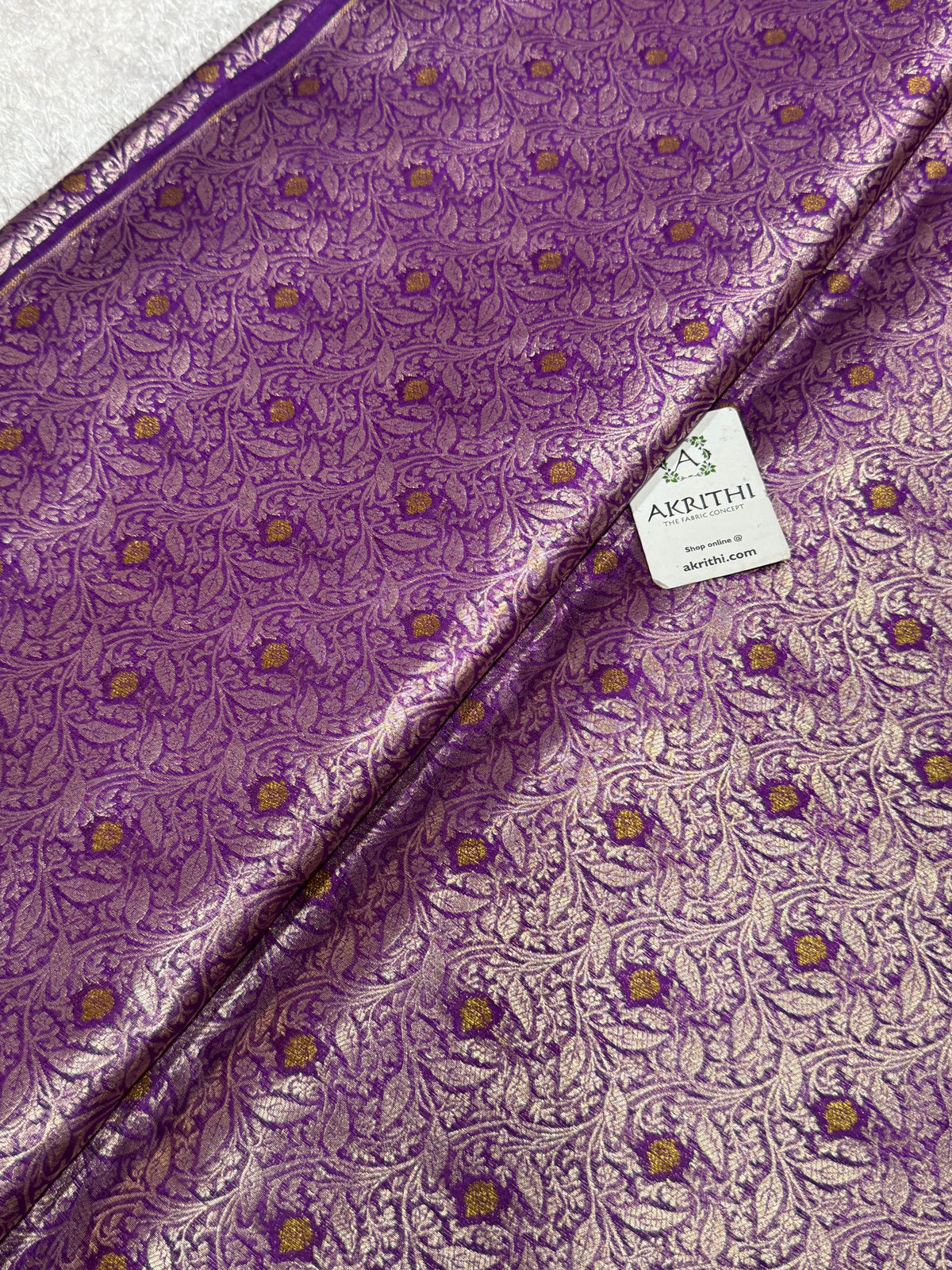 Banarasi meenakari pure dupion silk fabric