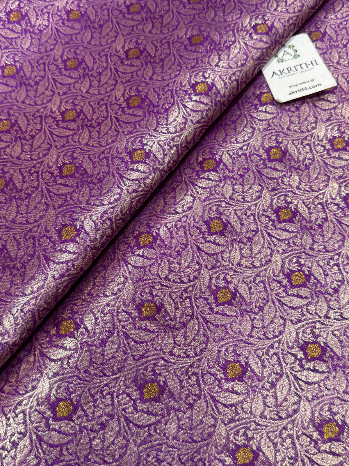Banarasi meenakari pure dupion silk fabric