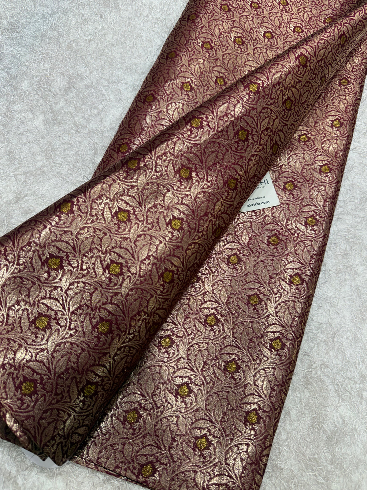 Banarasi meenakari pure dupion silk fabric