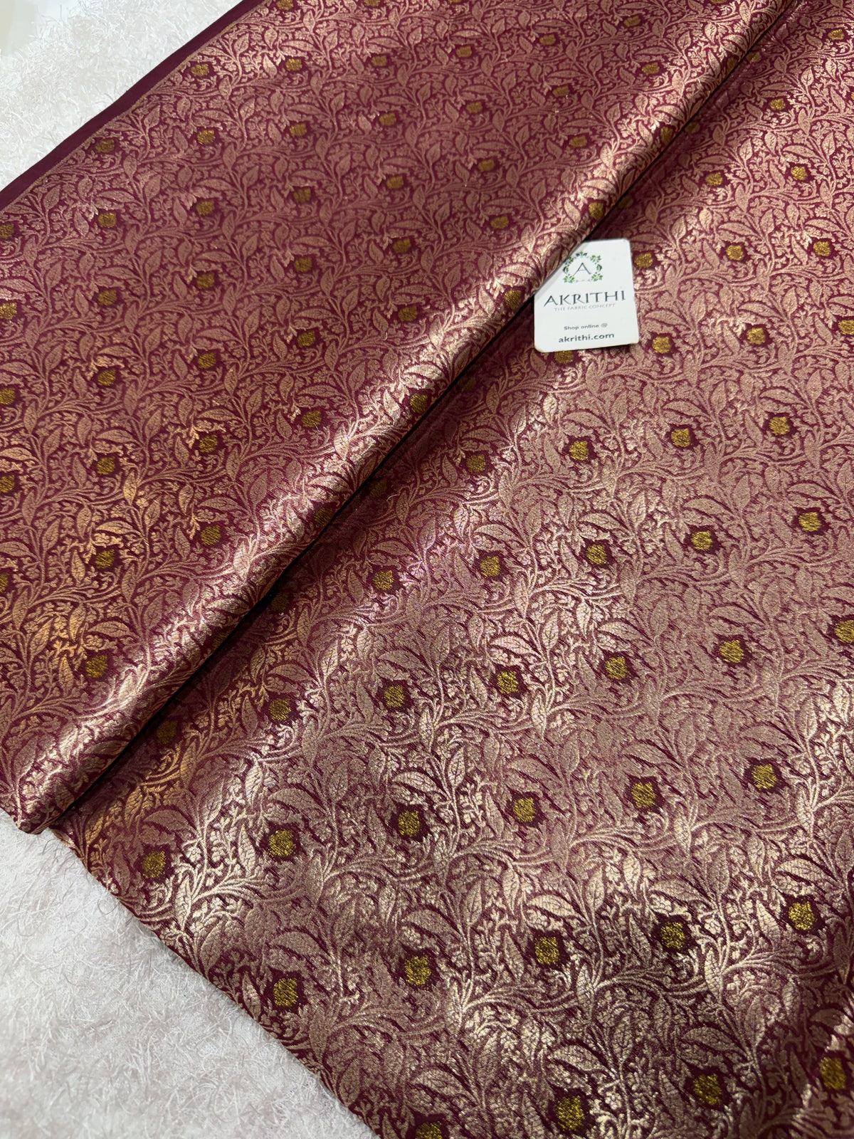 Banarasi meenakari pure dupion silk fabric