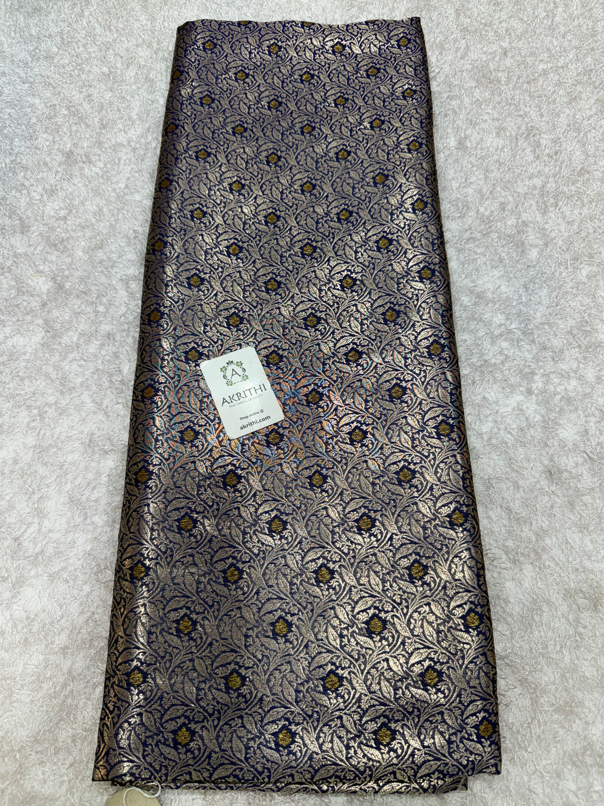 Banarasi meenakari pure dupion silk fabric
