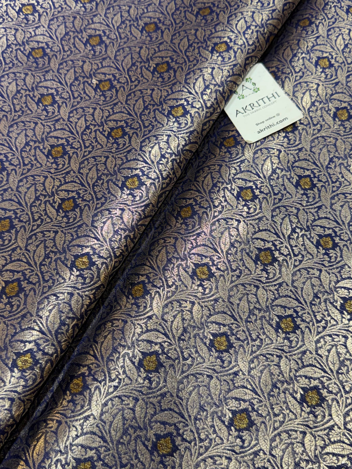 Banarasi meenakari pure dupion silk fabric