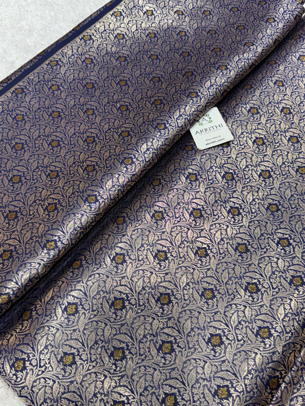 Banarasi meenakari pure dupion silk fabric