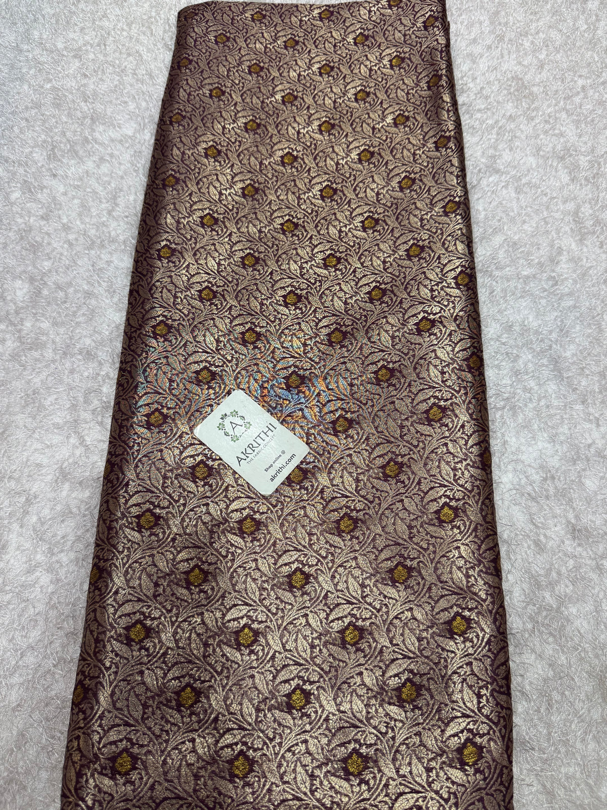 Banarasi meenakari pure dupion silk fabric