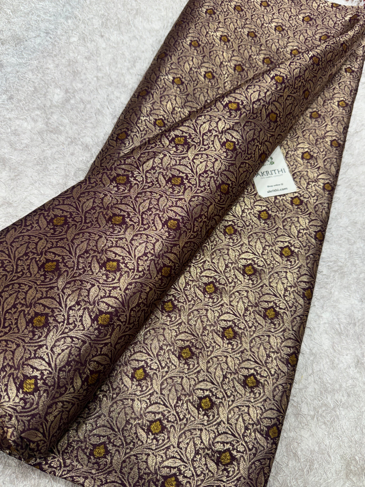 Banarasi meenakari pure dupion silk fabric
