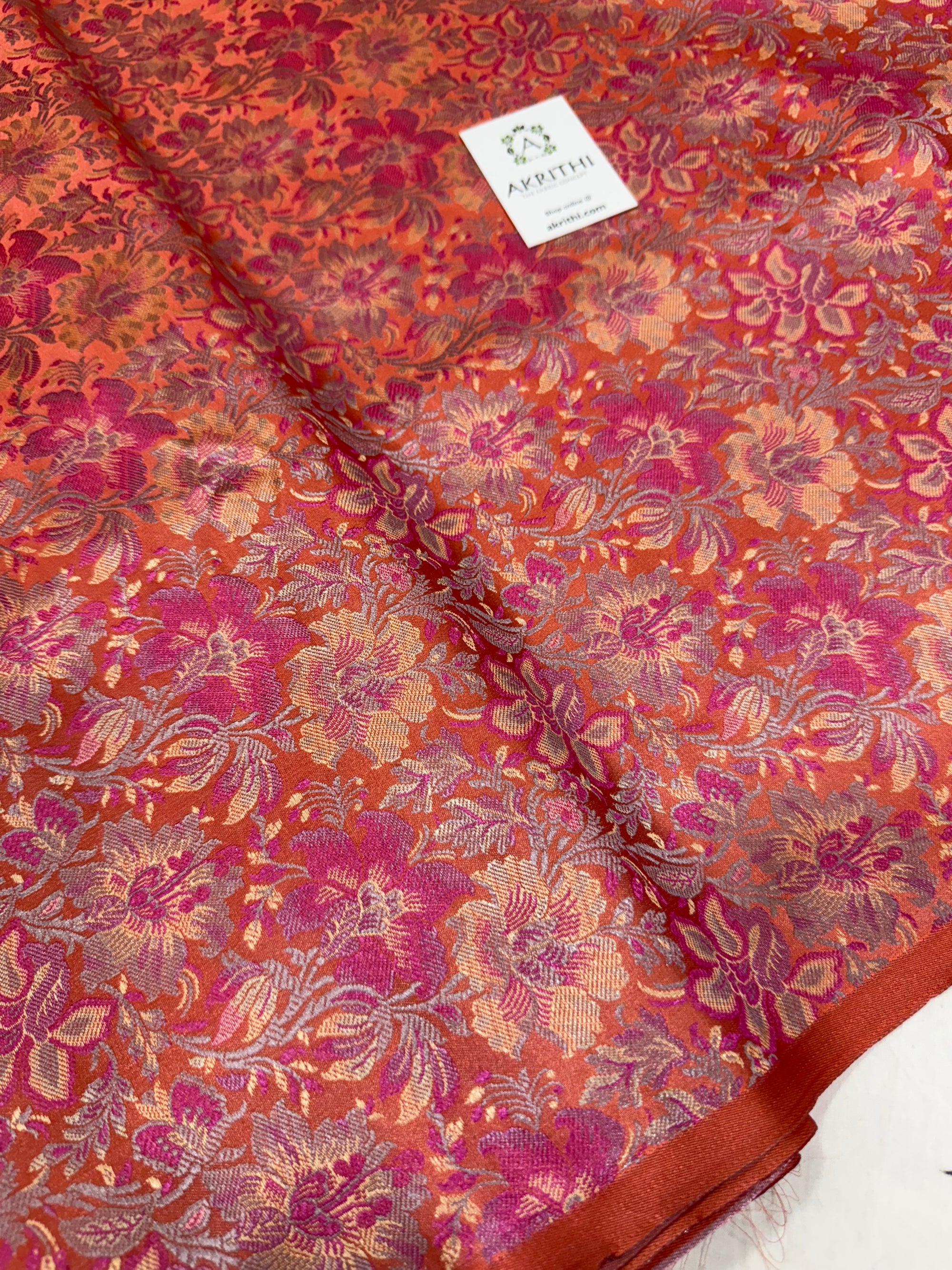 Pure Banarasi brocade fabric