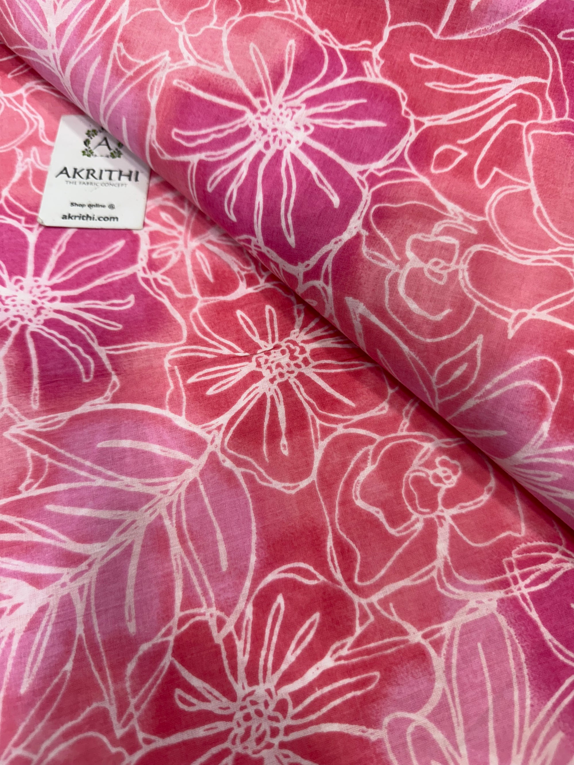 Printed pure cotton fabric