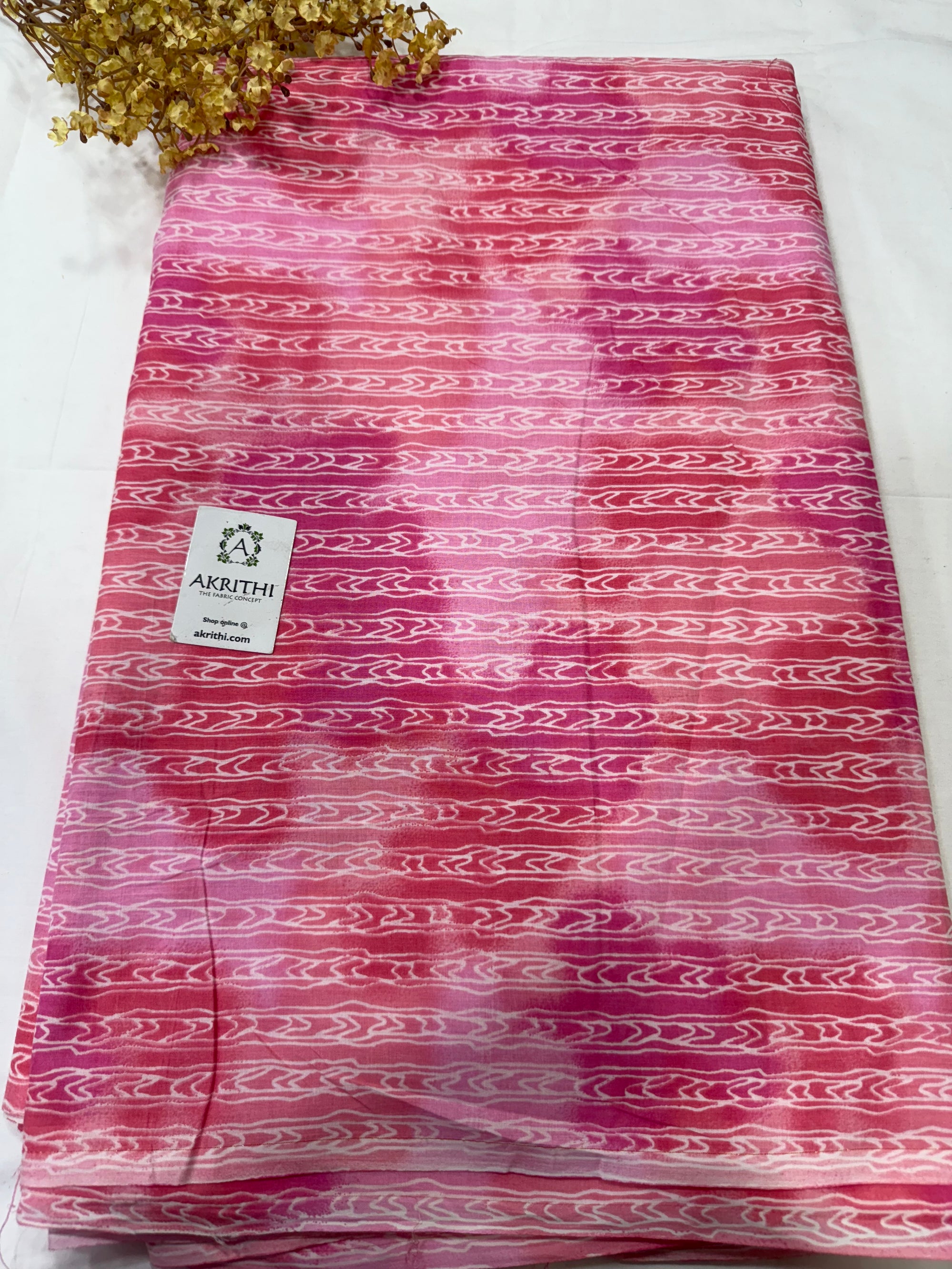 Printed pure cotton fabric