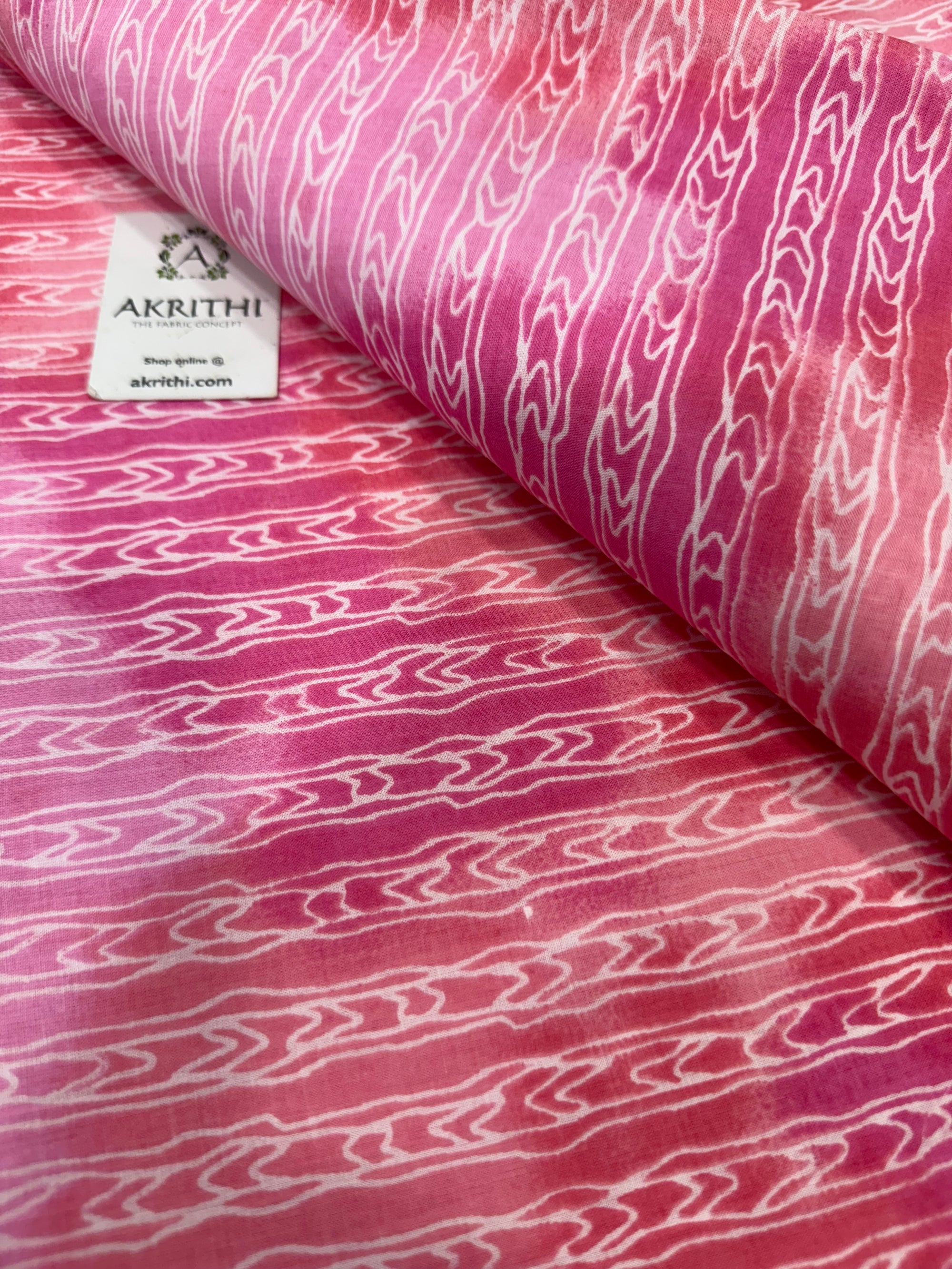 Printed pure cotton fabric