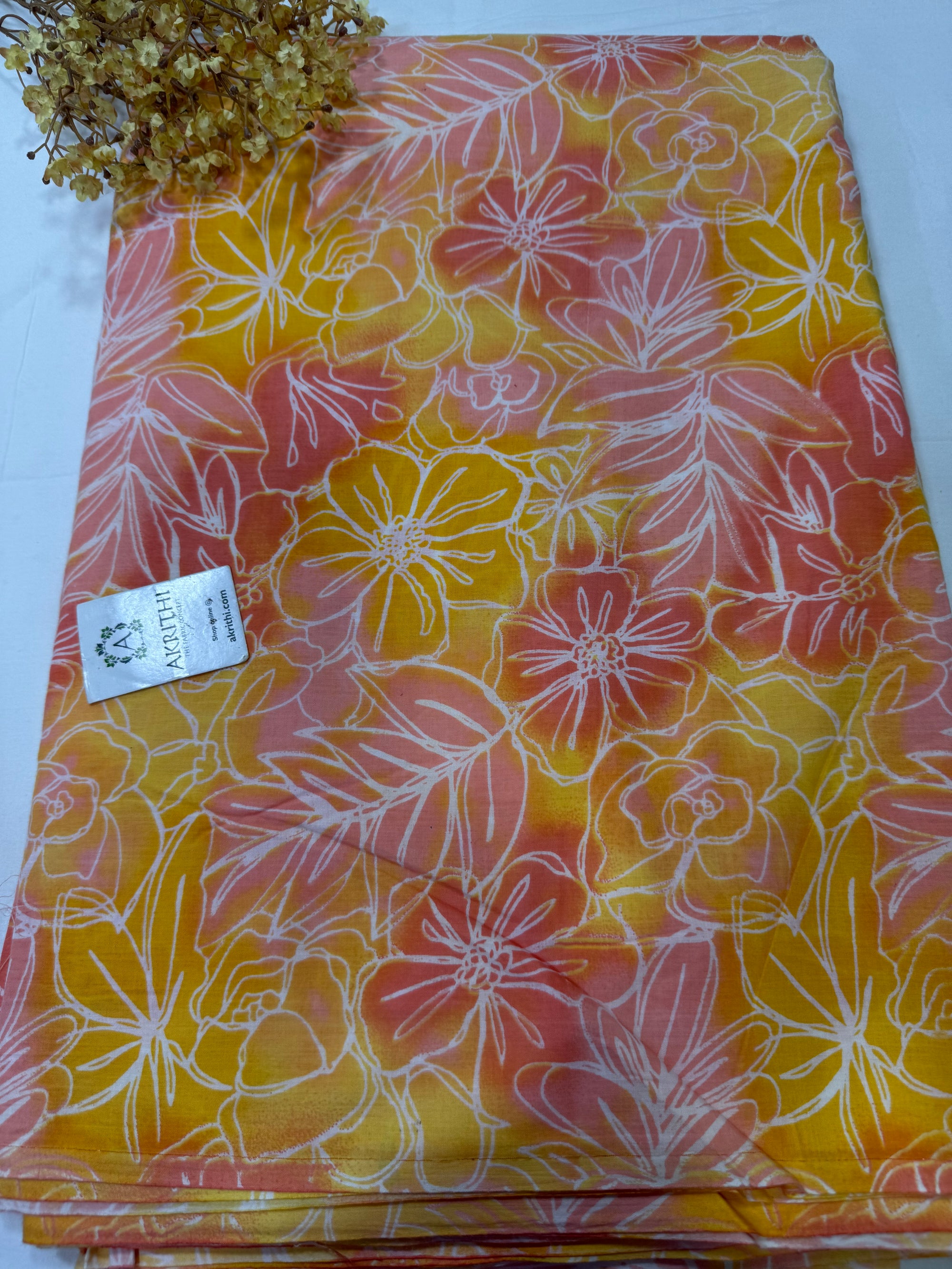 Printed pure cotton fabric