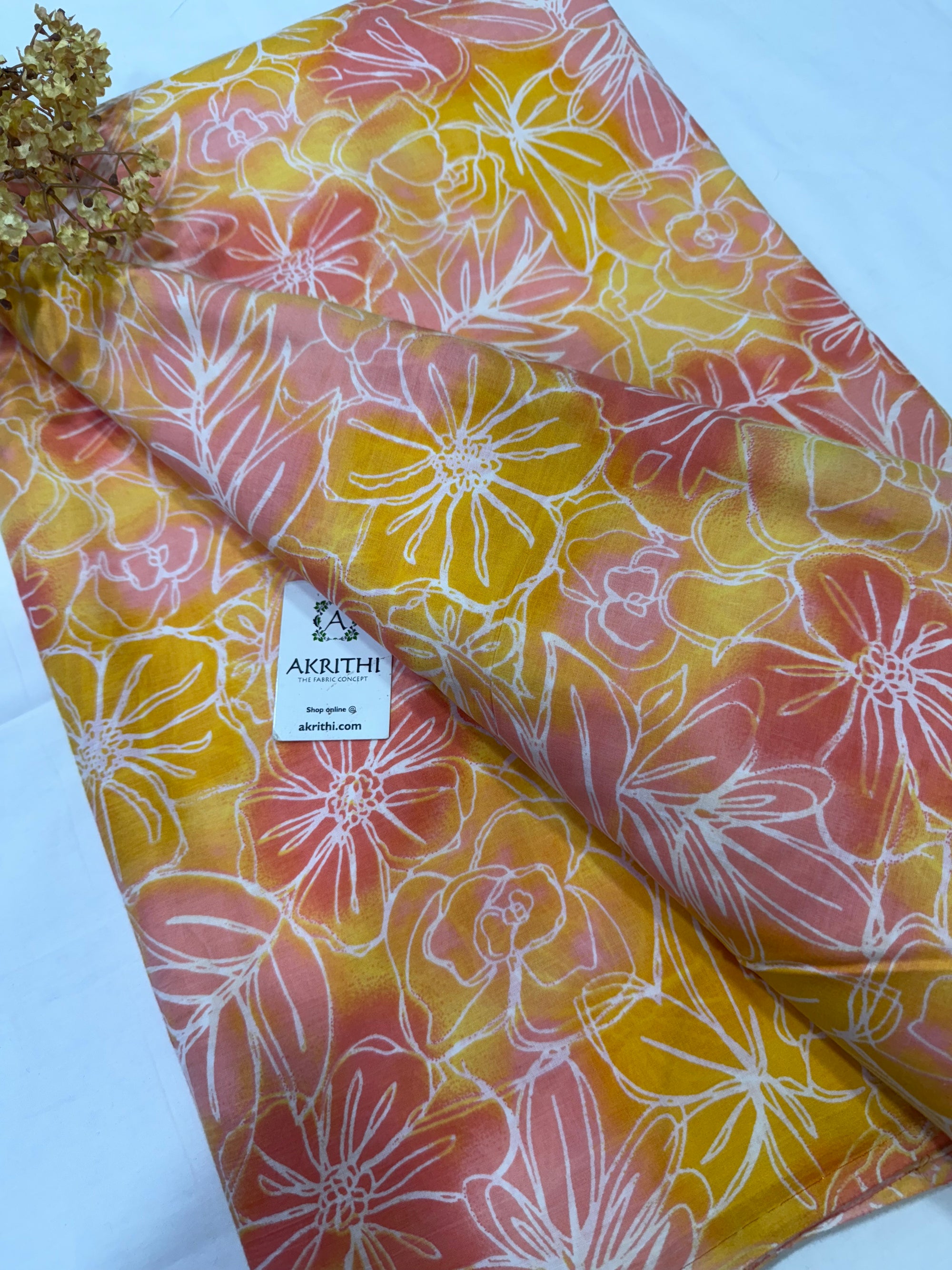 Printed pure cotton fabric