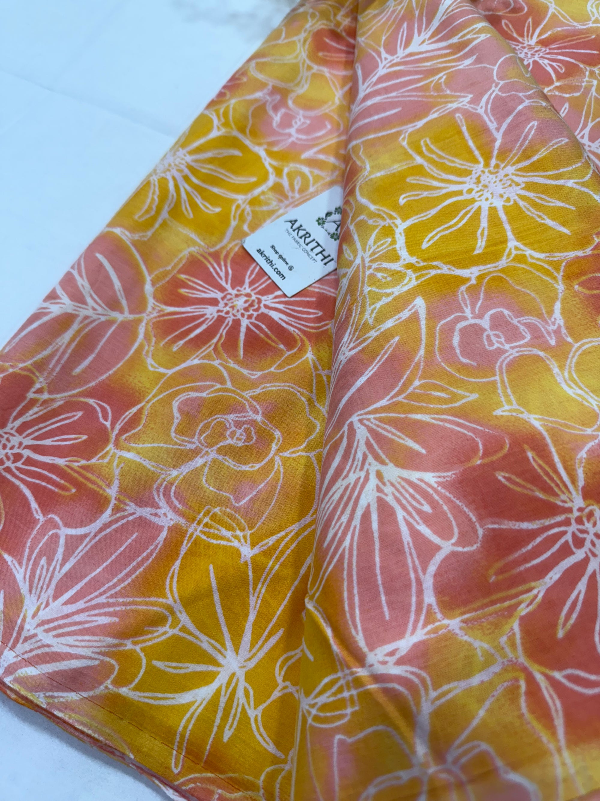 Printed pure cotton fabric