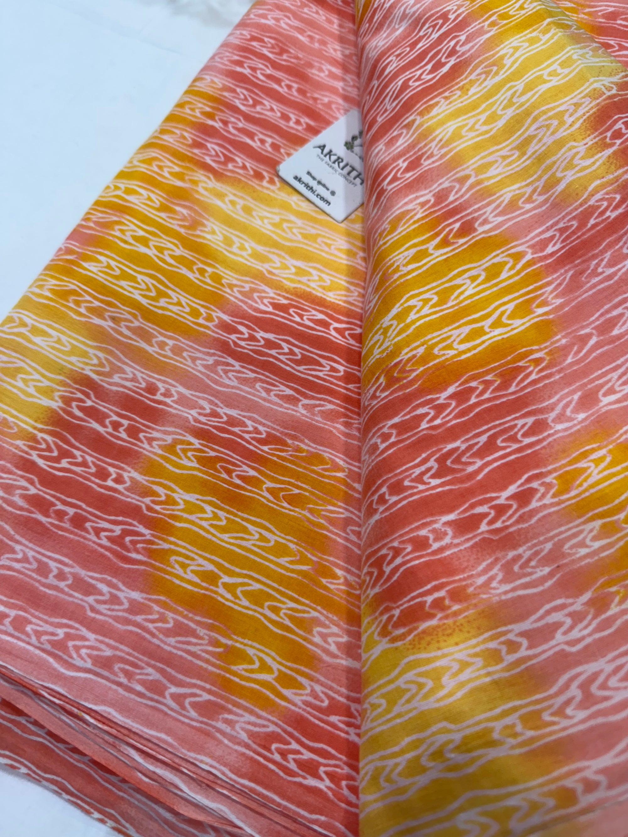 Printed pure cotton fabric