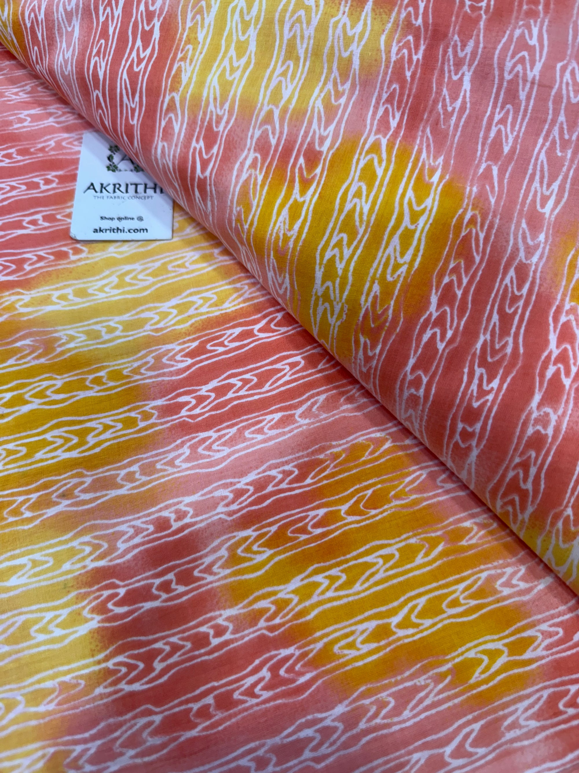 Printed pure cotton fabric