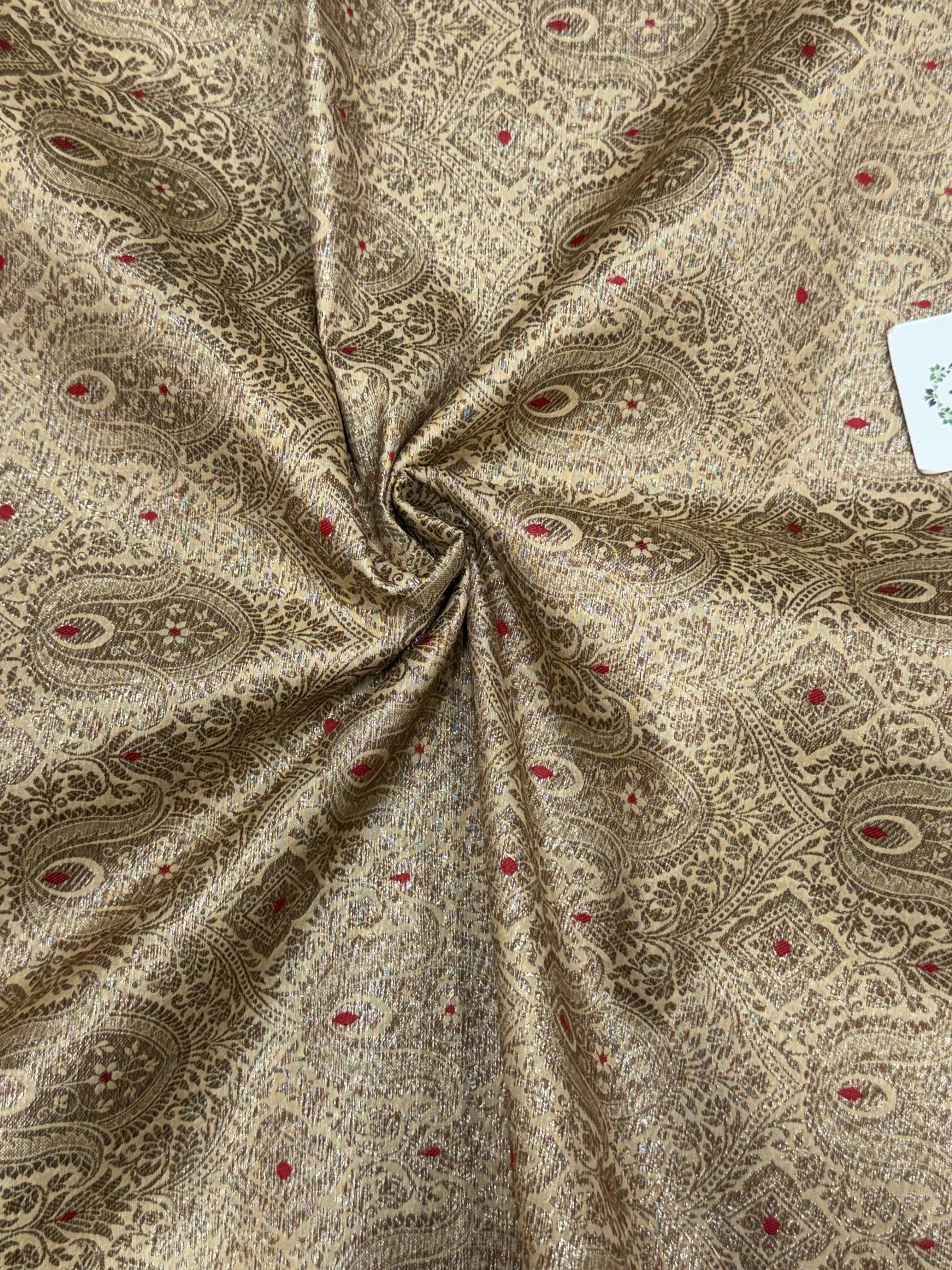 Pure Banarasi brocade fabric