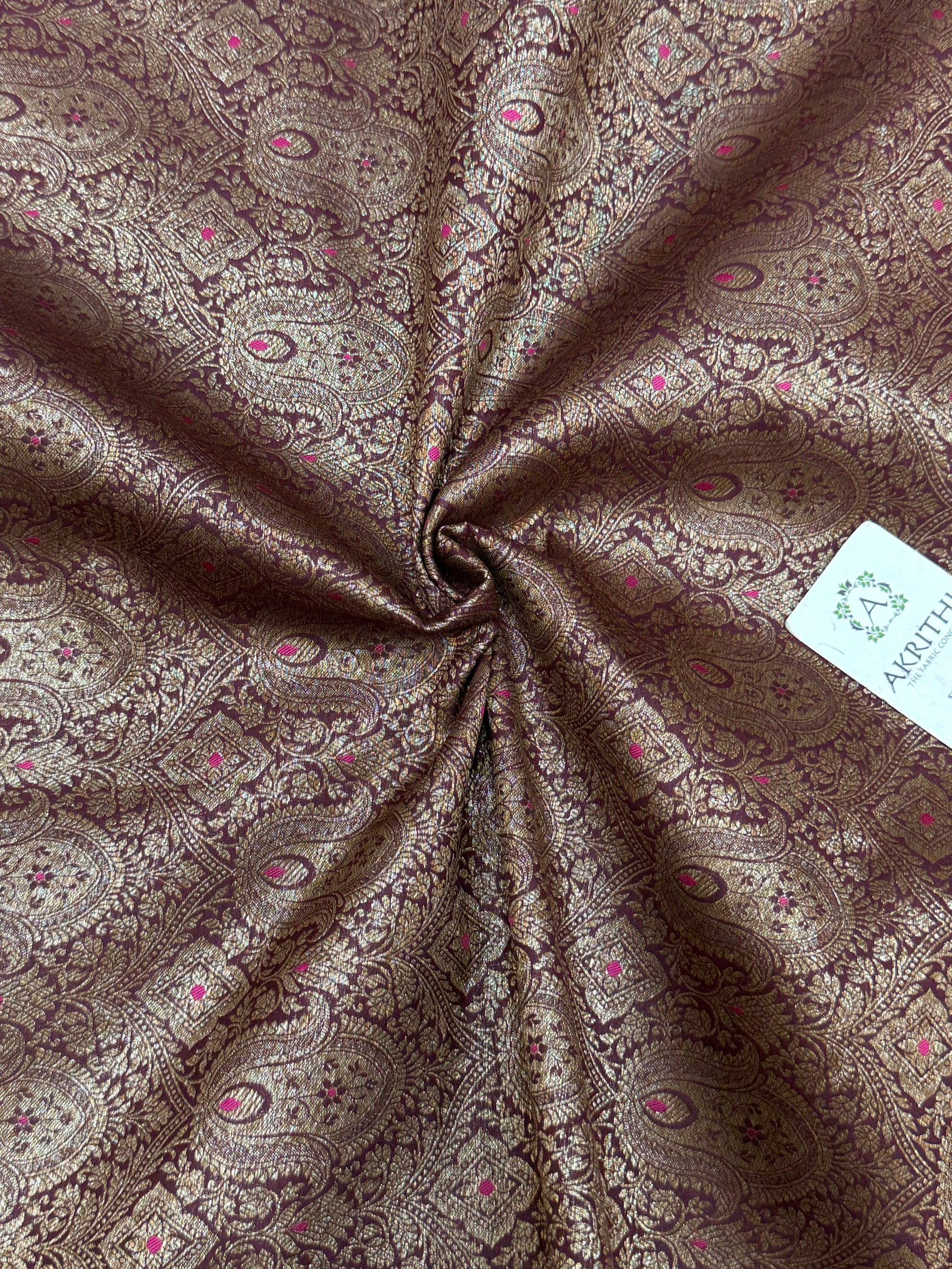 Pure Banarasi brocade fabric