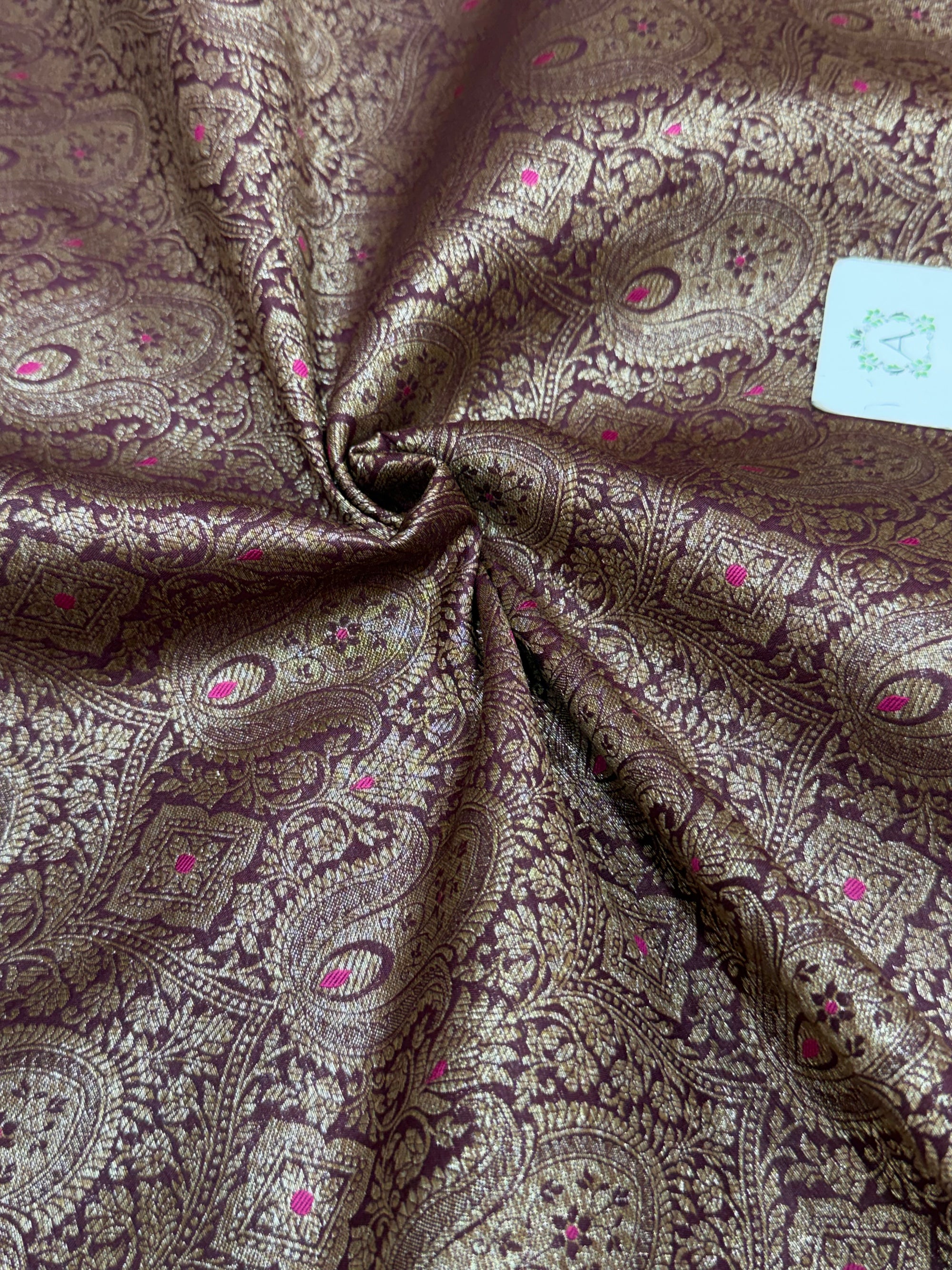 Pure Banarasi brocade fabric