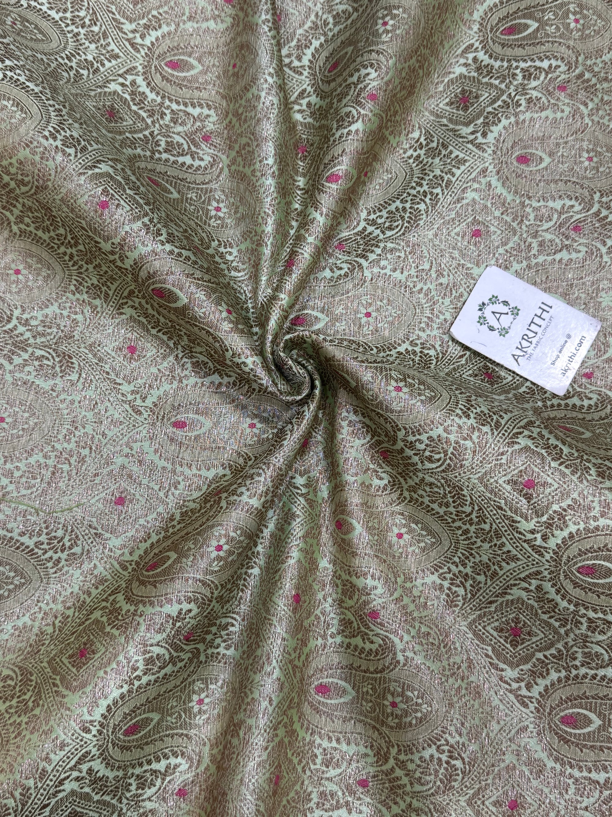 Pure Banarasi brocade fabric