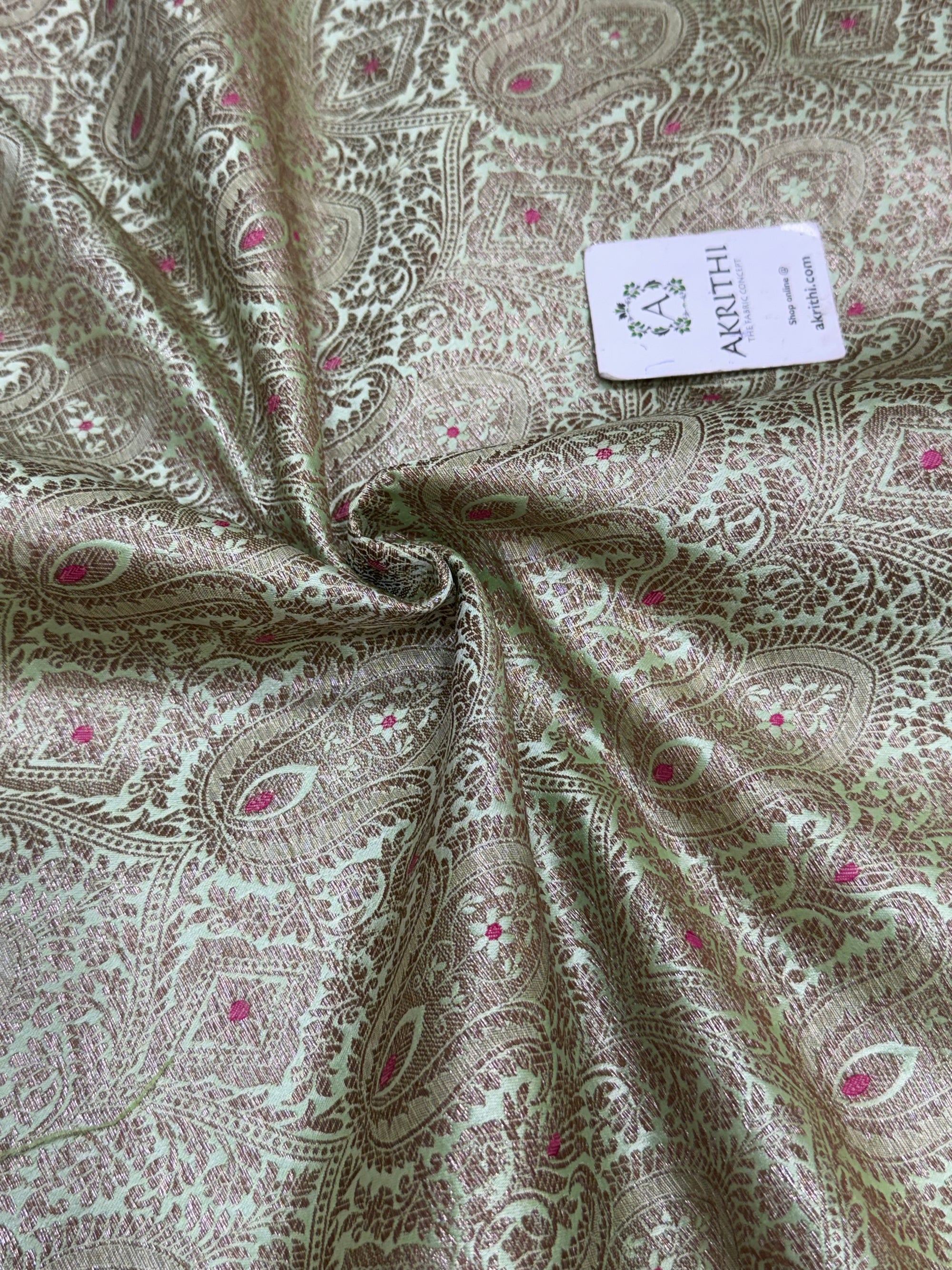Pure Banarasi brocade fabric