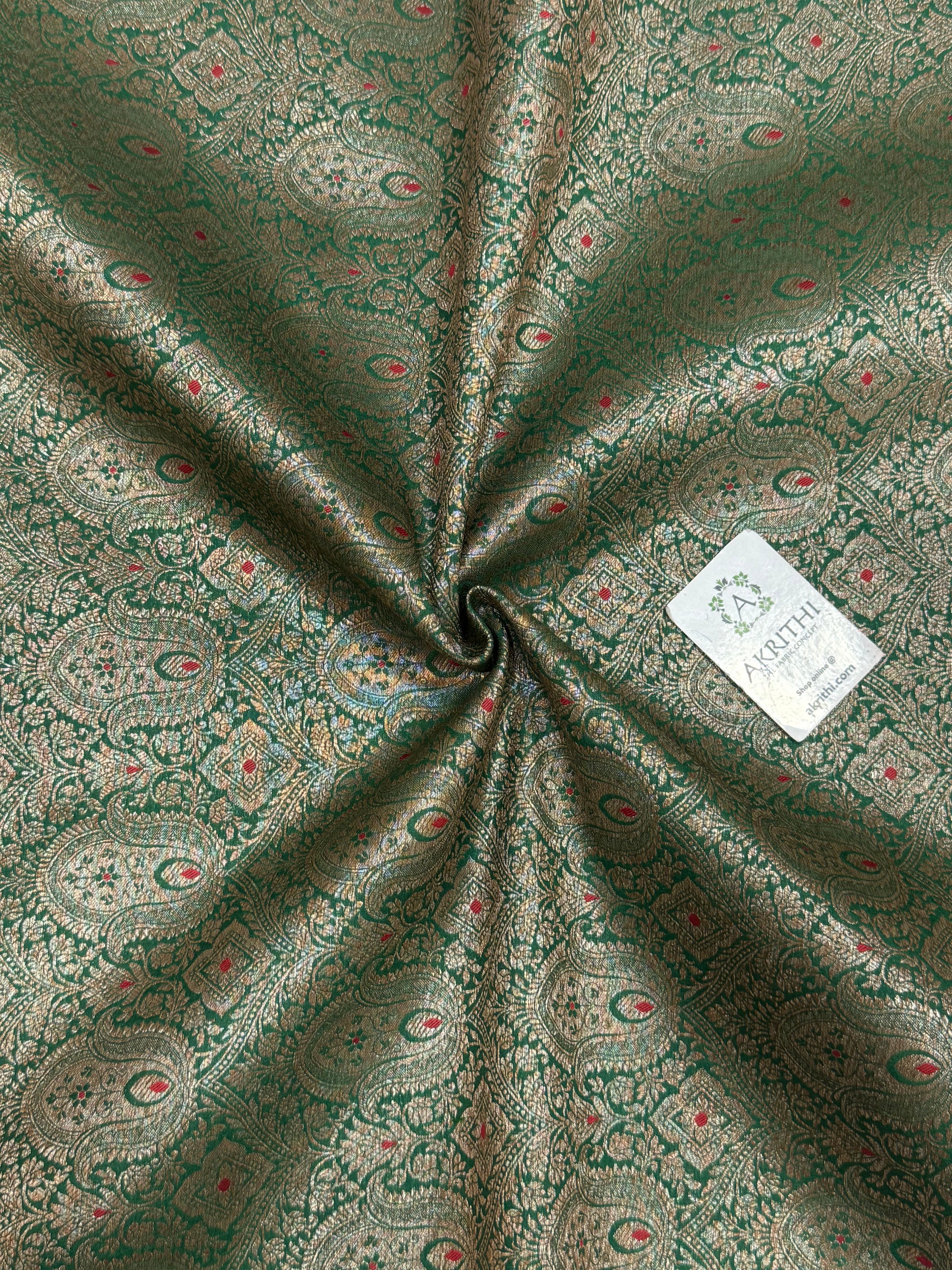 Pure Banarasi brocade fabric