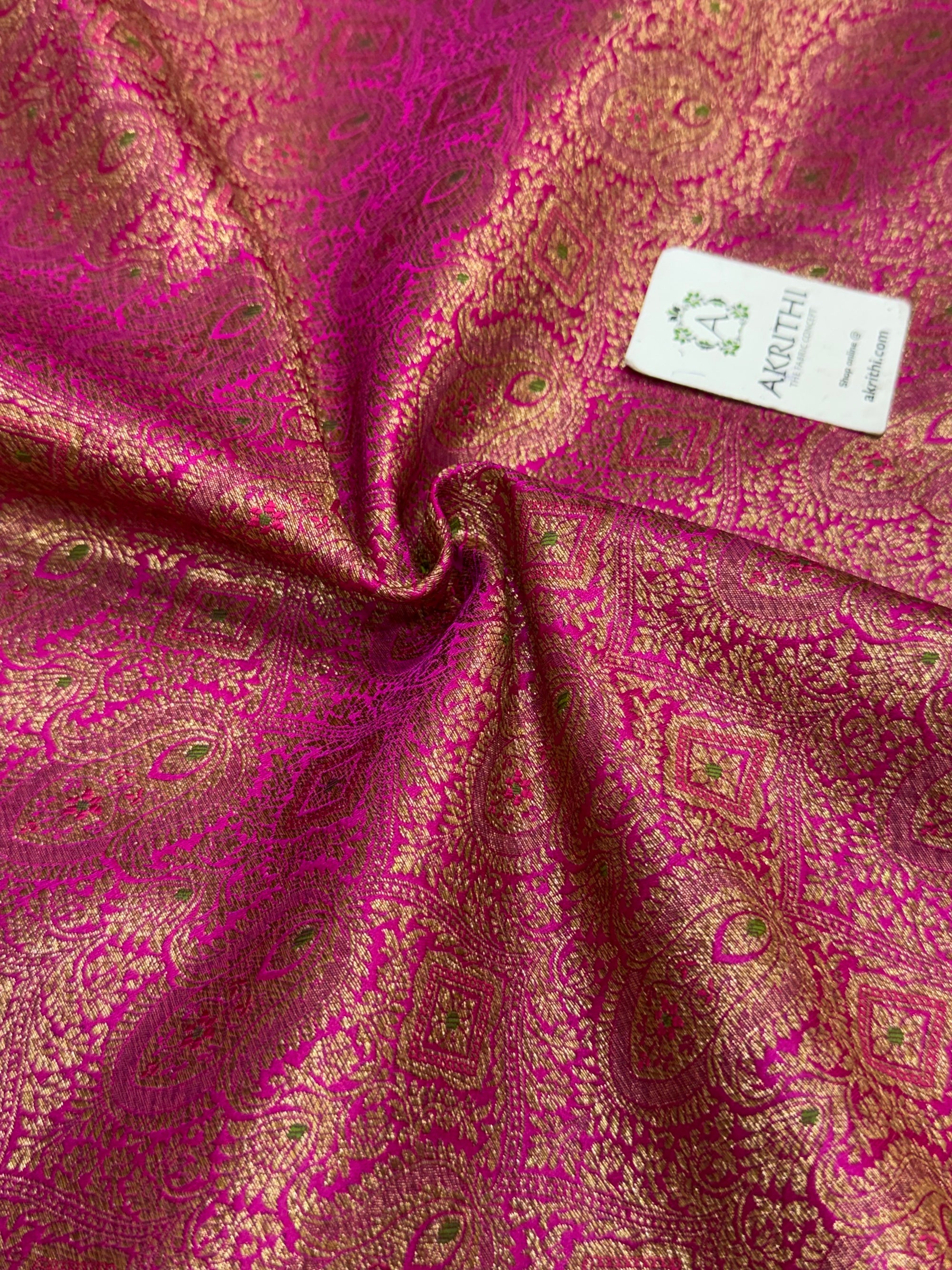 Pure Banarasi brocade fabric