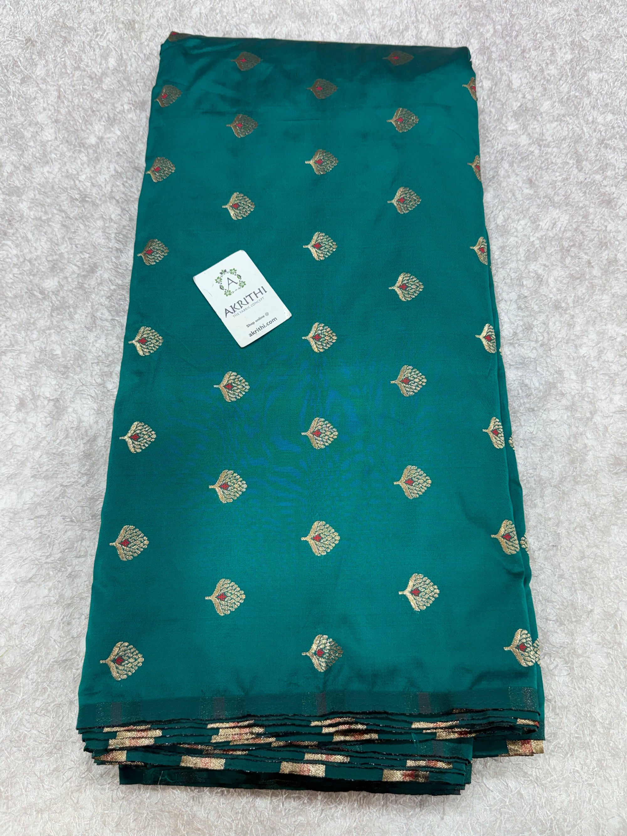 Semi Banarasi silk fabric