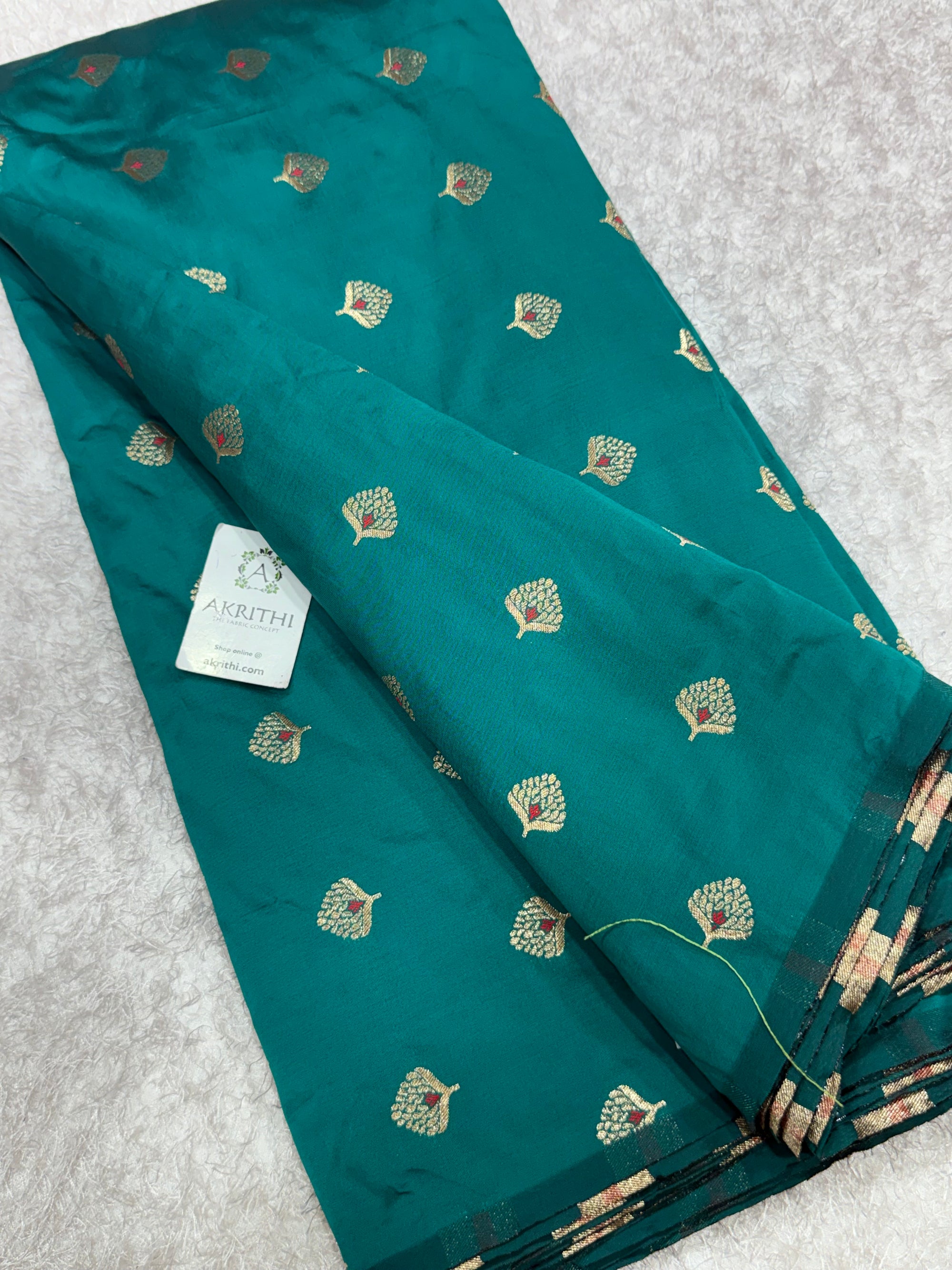 Semi Banarasi silk fabric