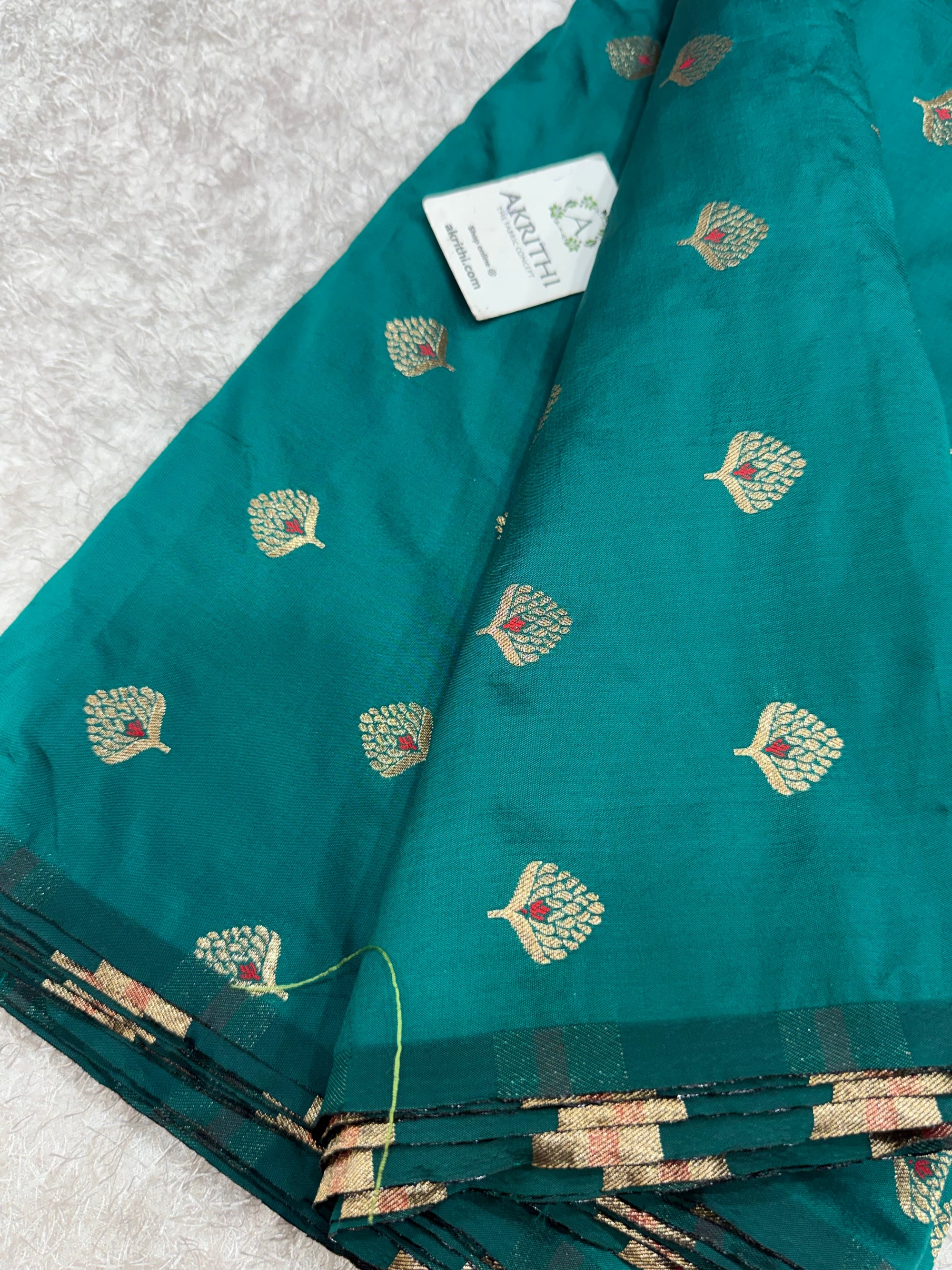 Semi Banarasi silk fabric