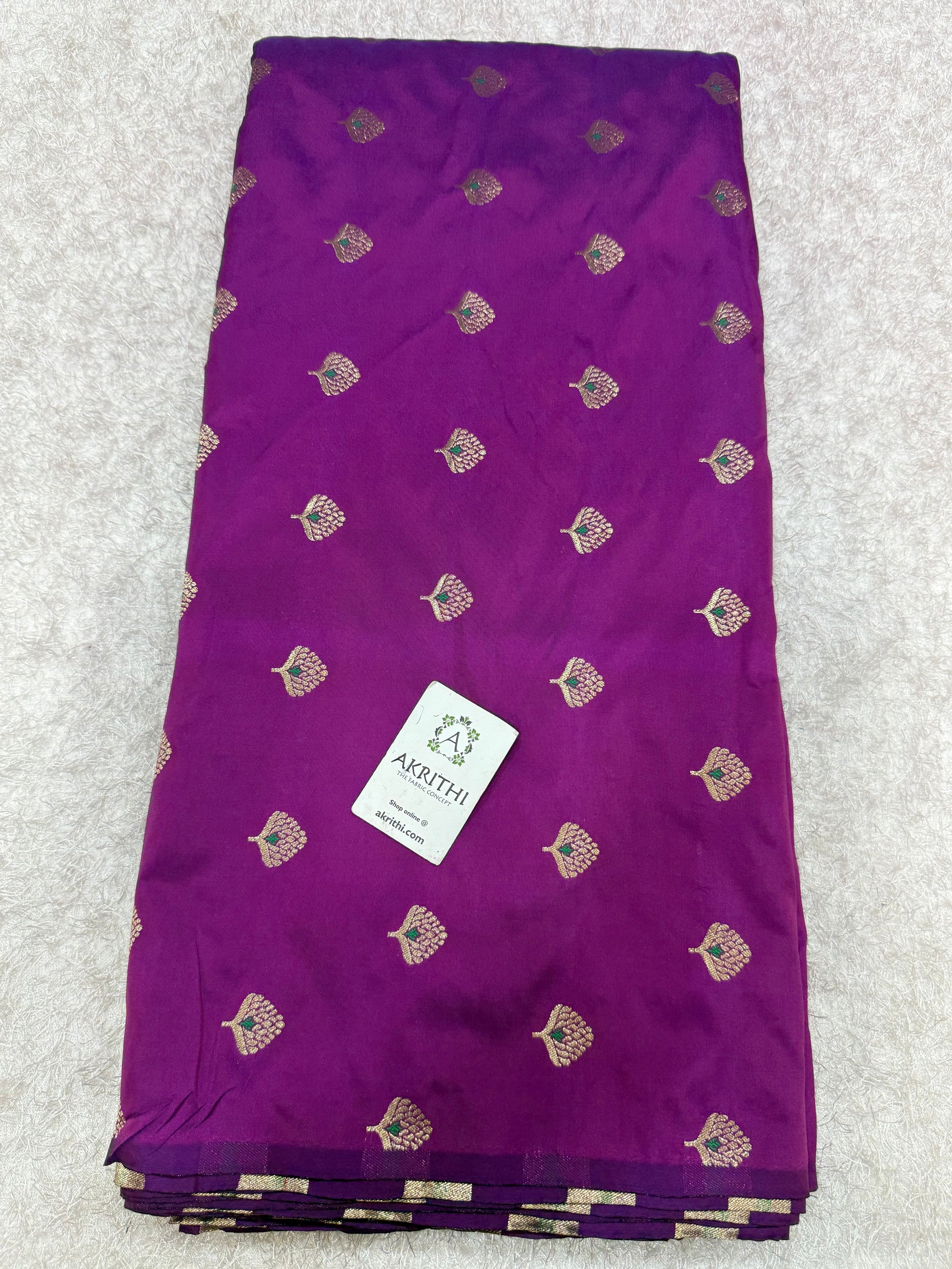 Semi Banarasi silk fabric