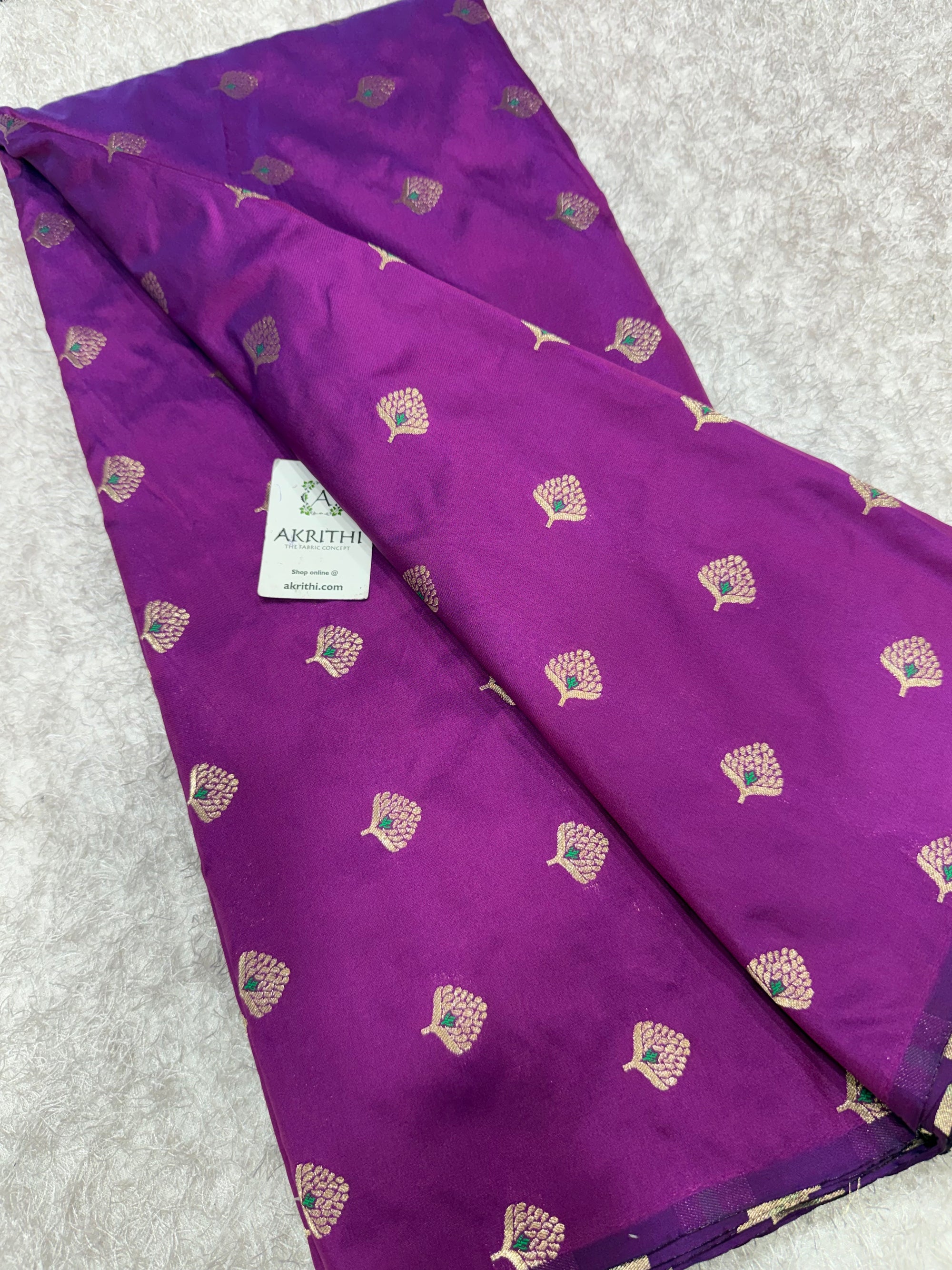 Semi Banarasi silk fabric