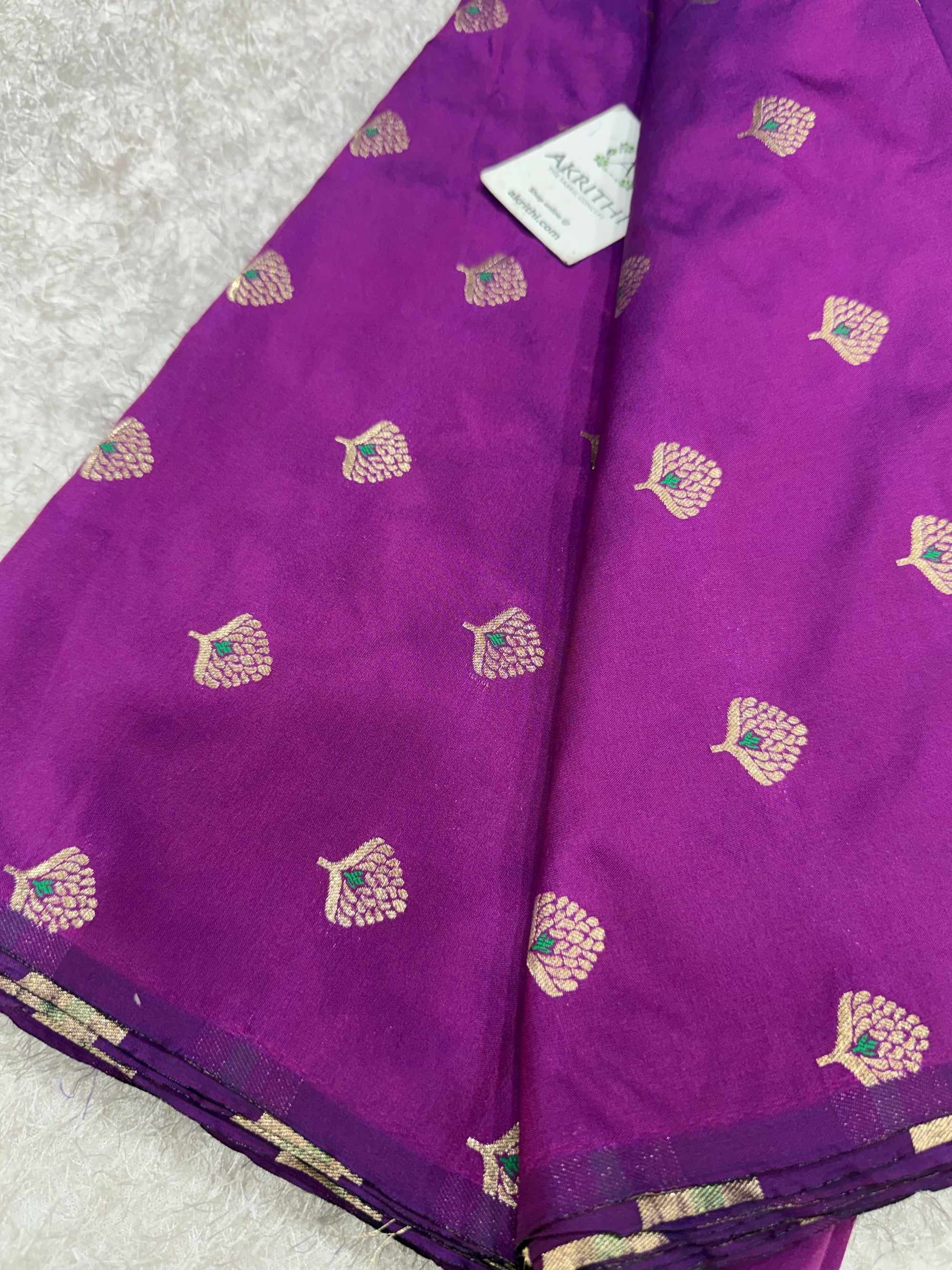 Semi Banarasi silk fabric