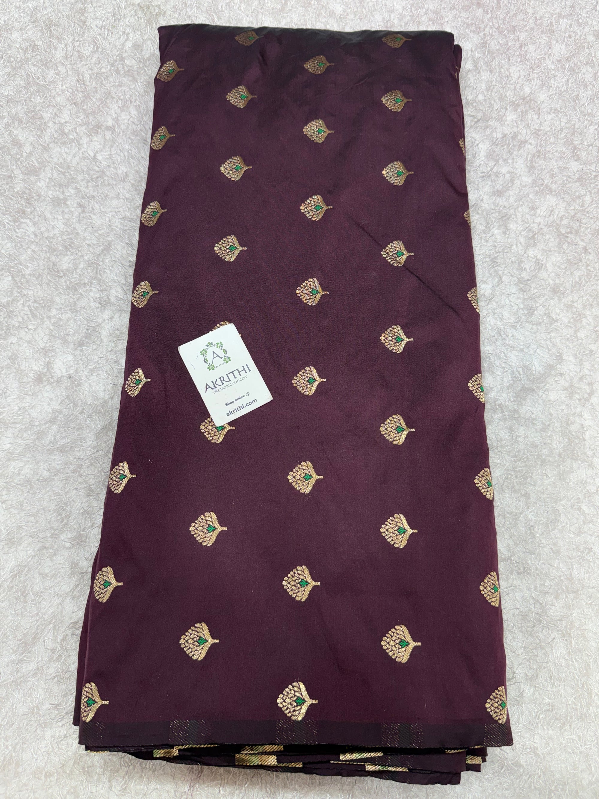 Semi Banarasi silk fabric