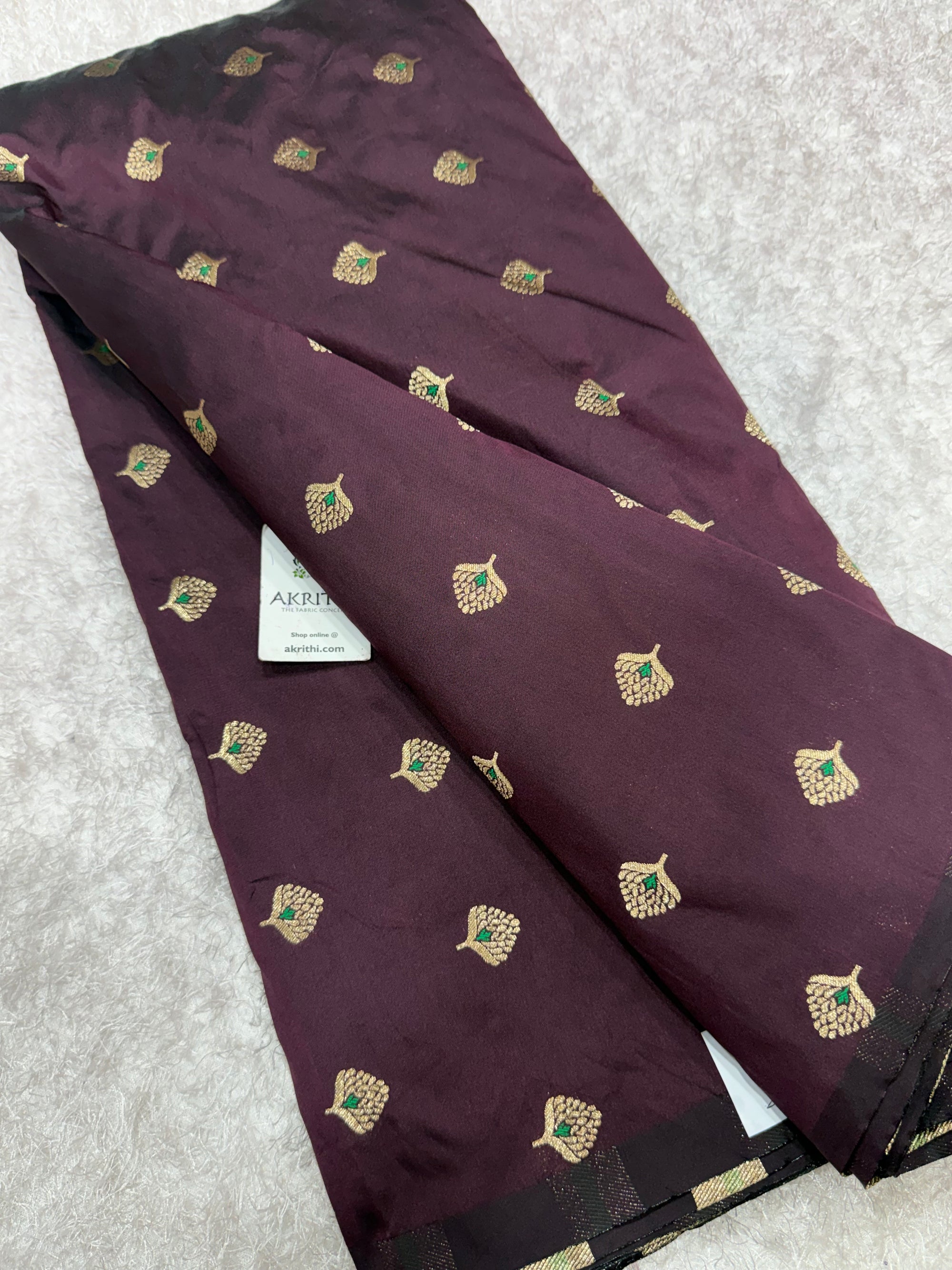 Semi Banarasi silk fabric