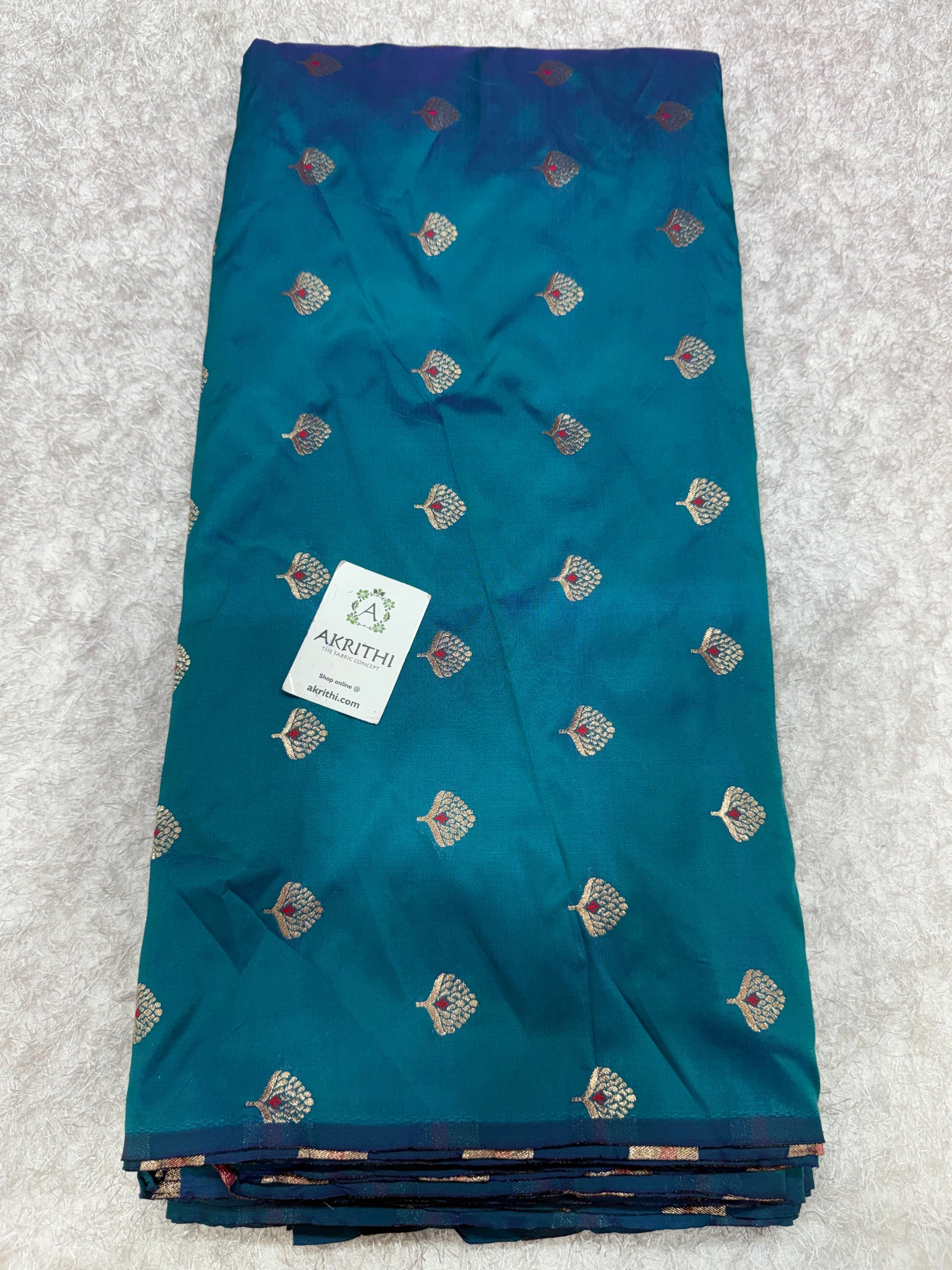 Semi Banarasi silk fabric