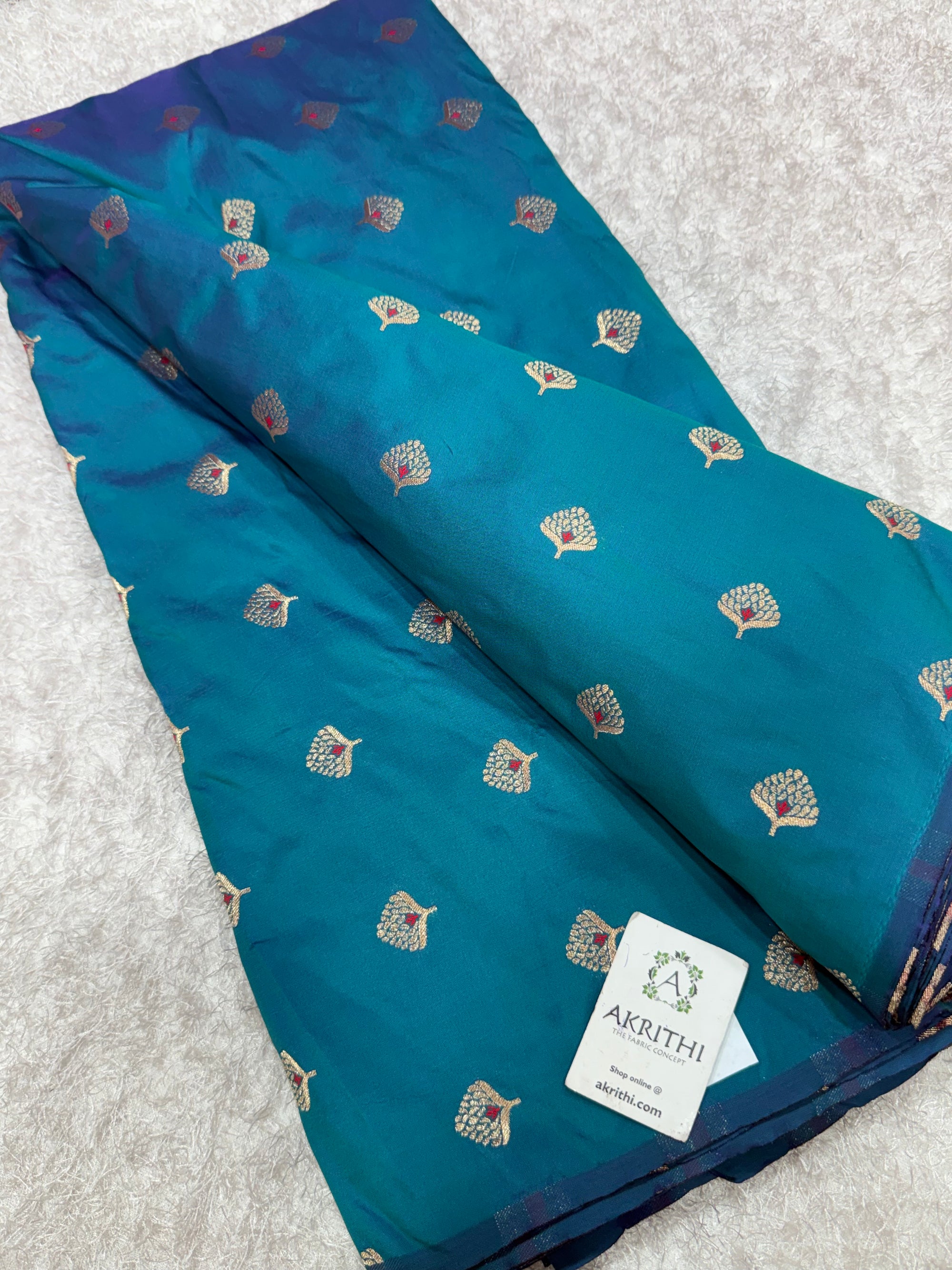 Semi Banarasi silk fabric